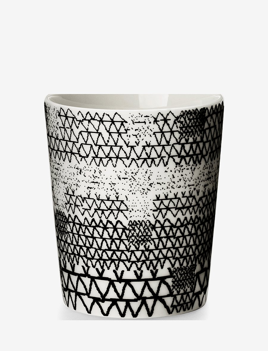 Design House Stockholm - Pattern Mug - kaffetassen - white/black - 0