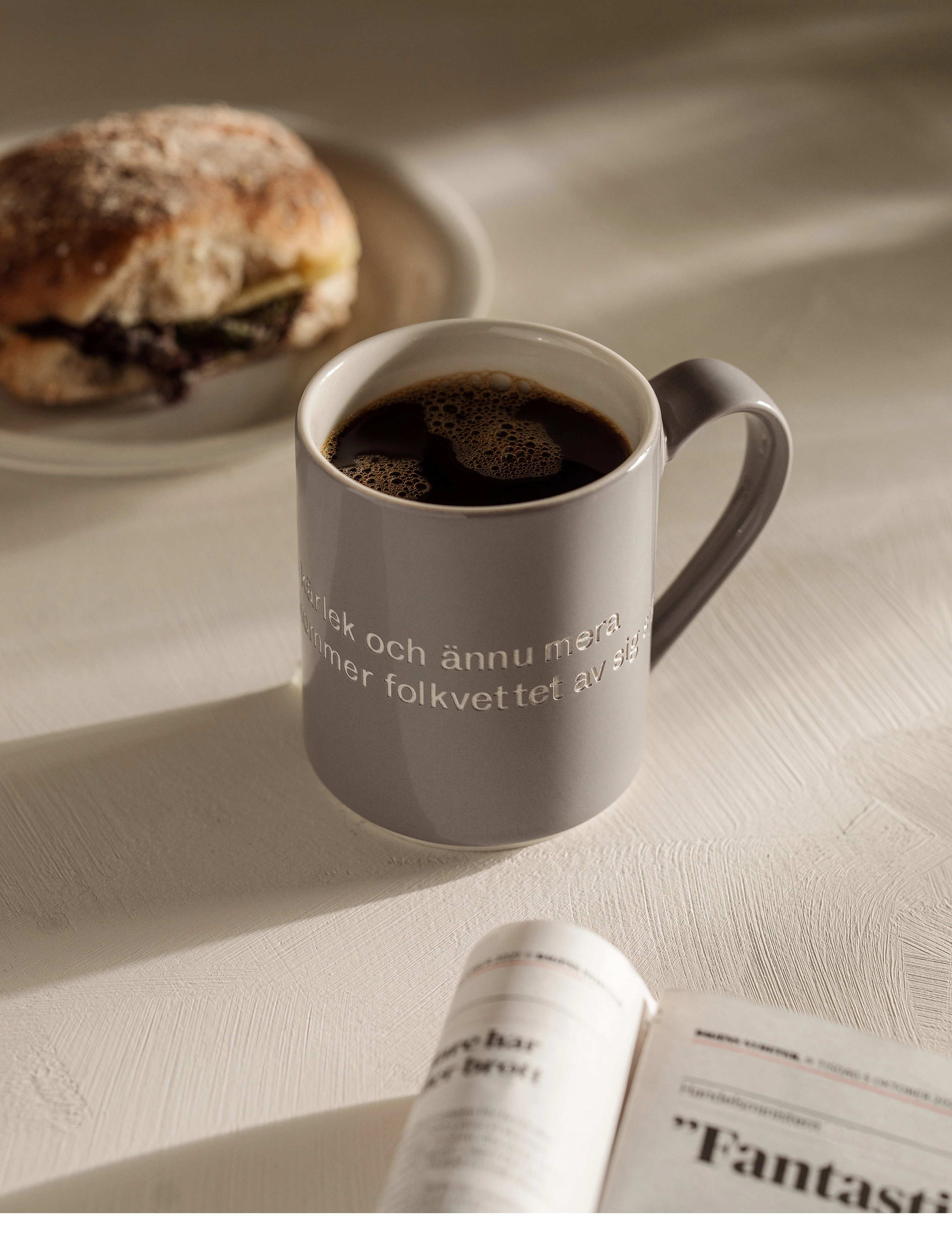 Design House Stockholm Astrid Lindgren Mug, 35 CL, Cups & Mugs, Grau - Coffee Cups, Homeware