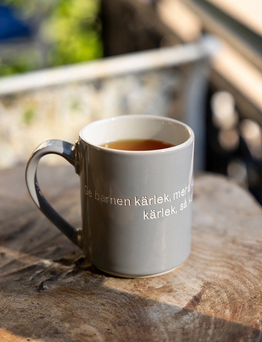 Design House Stockholm - Astrid Lindgren mug - kaffetassen - grey - 4
