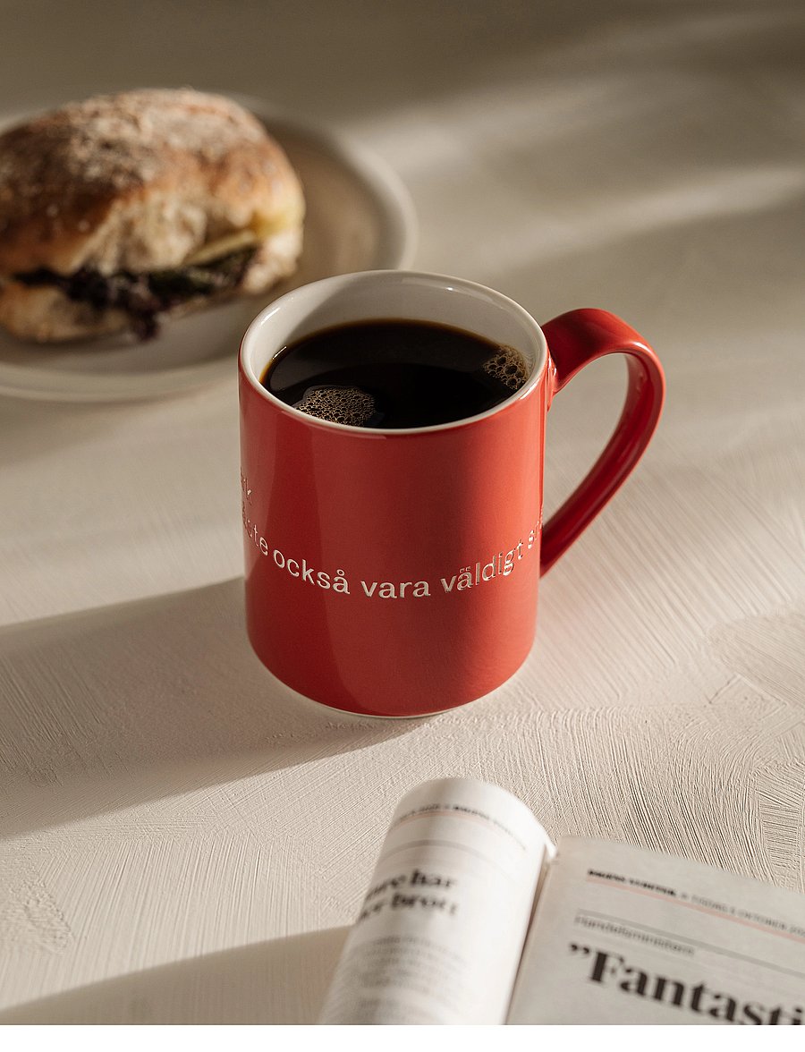 Design House Stockholm - Astrid Lindgren mug - kaffetassen - red - 0