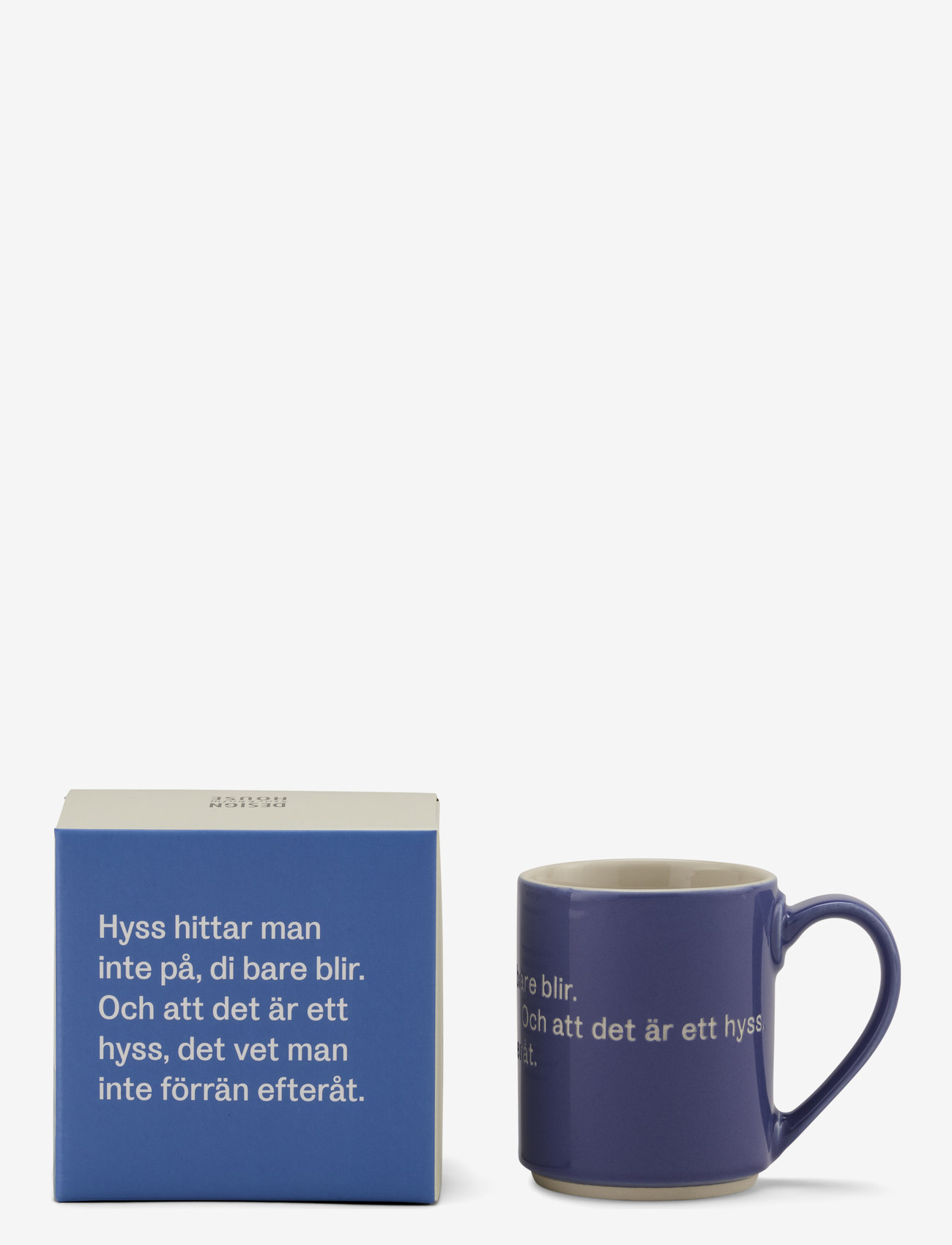 Design House Stockholm - Astrid  Lindgren mug - alhaisimmat hinnat - blue - 0