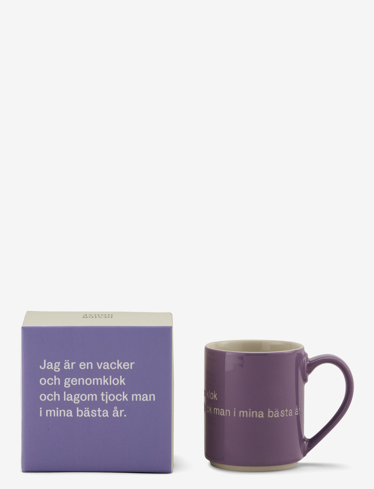 Design House Stockholm - Astrid  Lindgren mug - laveste priser - purple - 0
