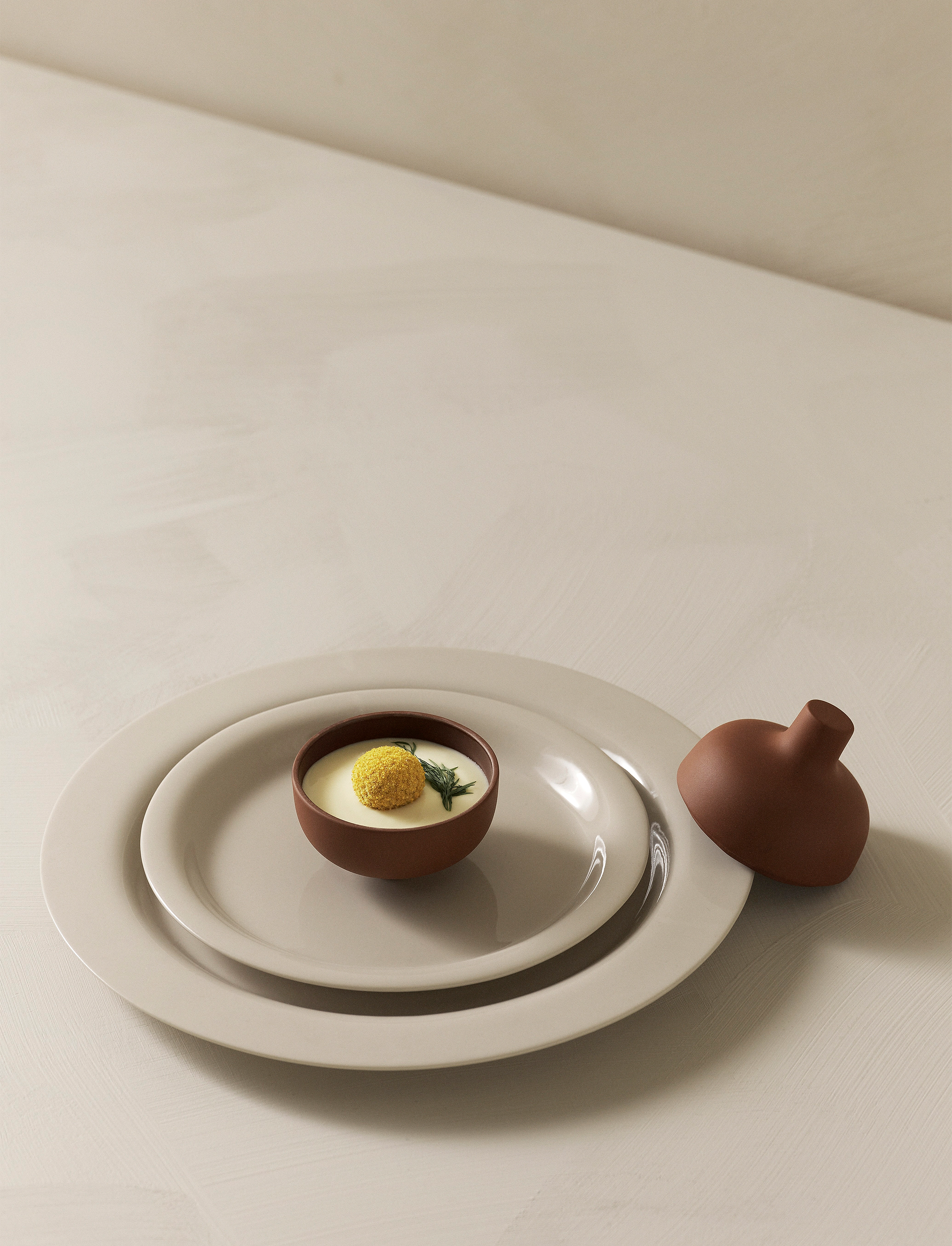 Design House Stockholm Sand Plate 19 Cm, Ø cm, Plates, Weiß - Dinner Homeware