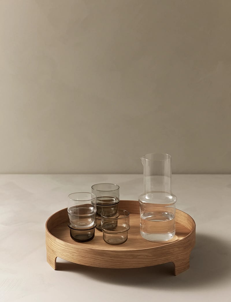 Design House Stockholm - Unda Glas 2 pack - drinking glasses & tumblers - grey - 5