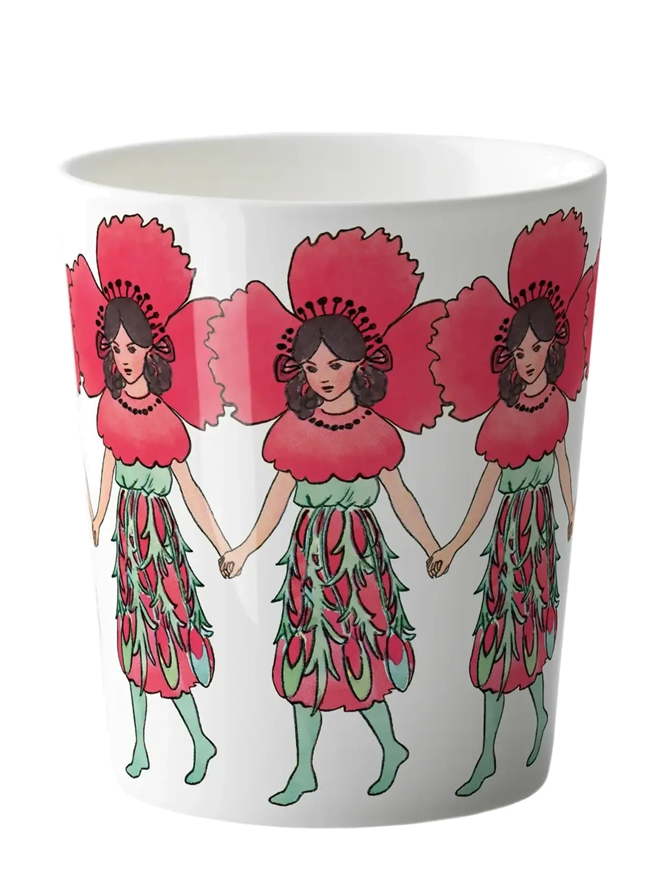 Design House Stockholm Poppy Mug, Coffee Kop, Hvid, Str: 28 CL