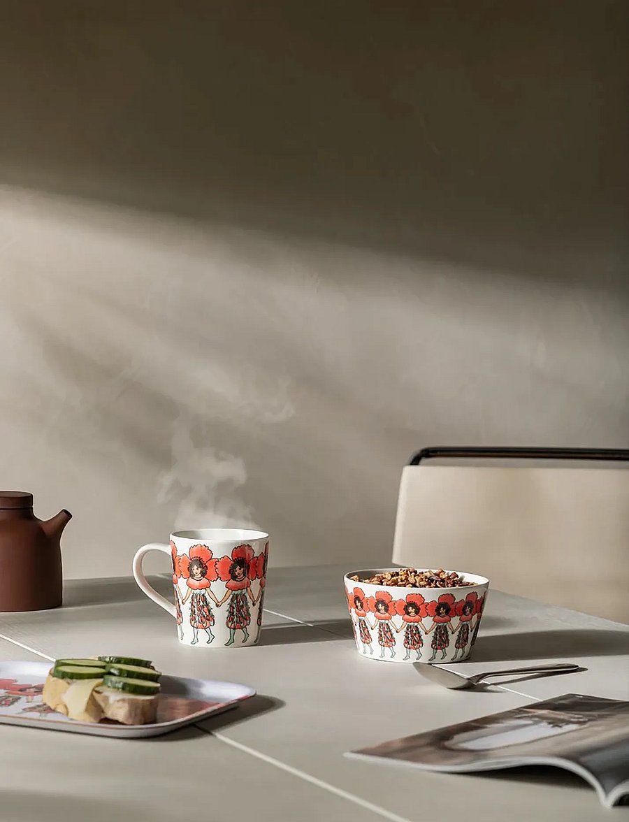 Design House Stockholm - Poppy Mug with handle - kavos puodeliai - multi - 2