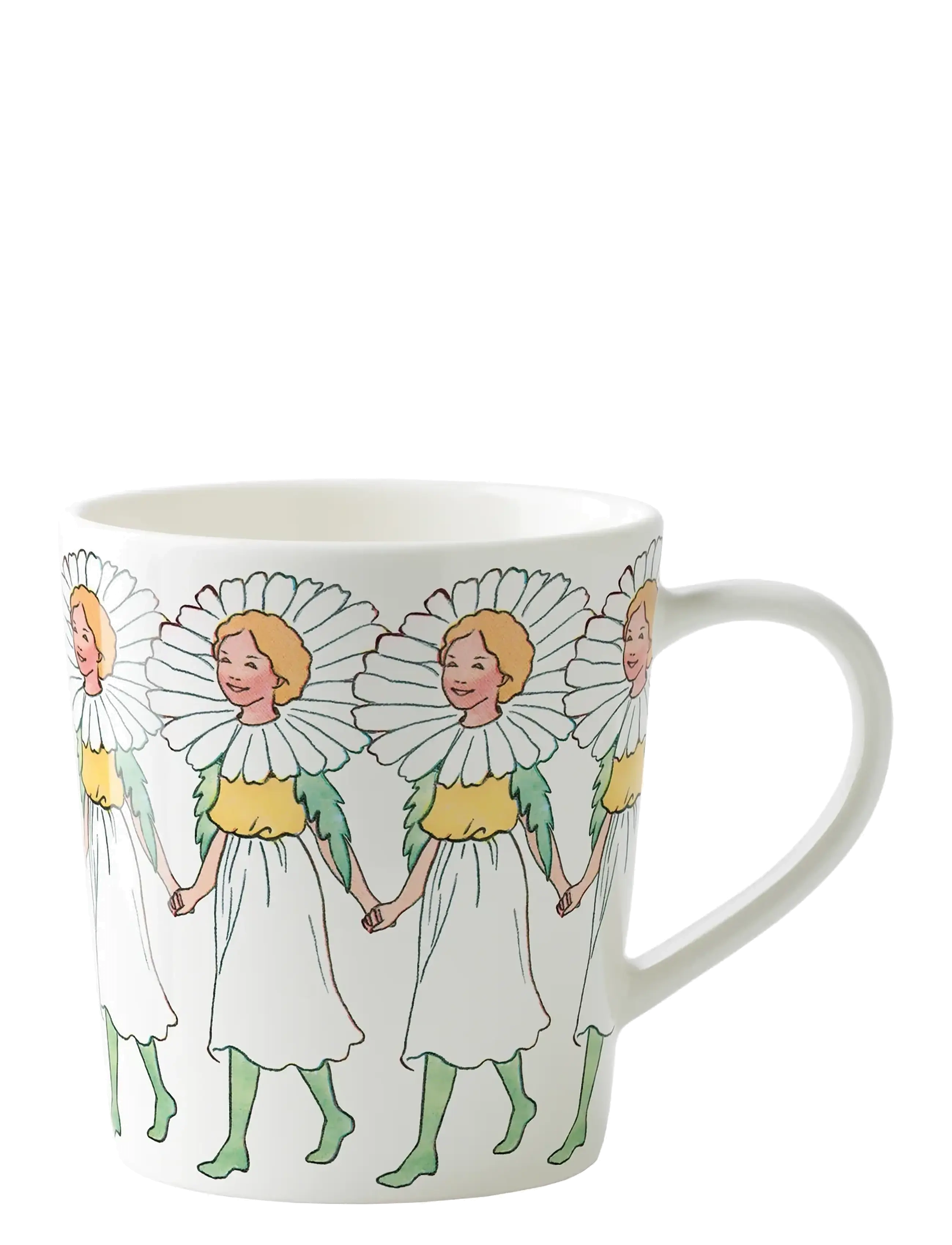 Design House Stockholm Marguerite Mug With Handle, Coffee Kop, Hvid, Str: 40 CL