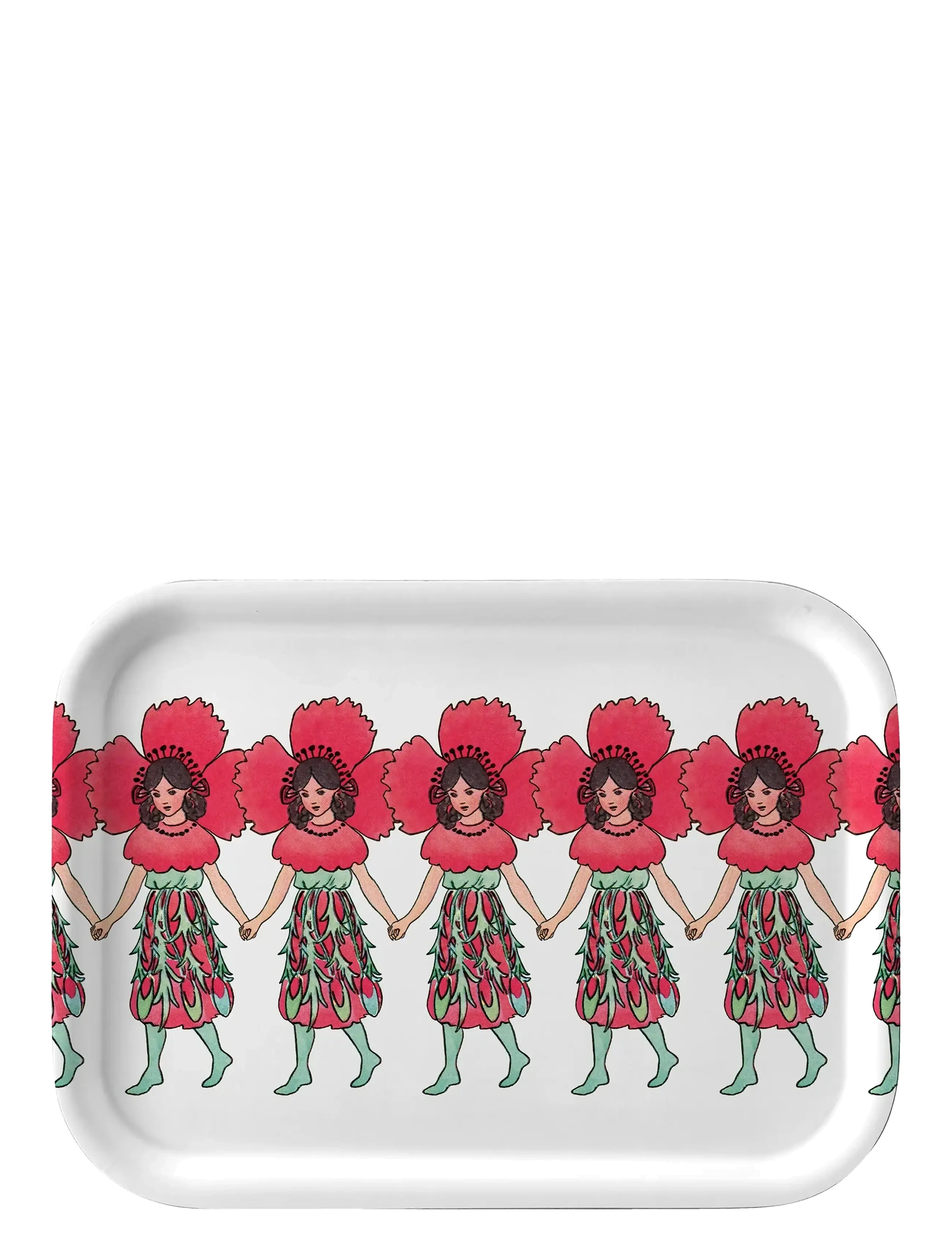 Design House Stockholm Poppy Tray, Bakke, Rød, Str: 20X27CM