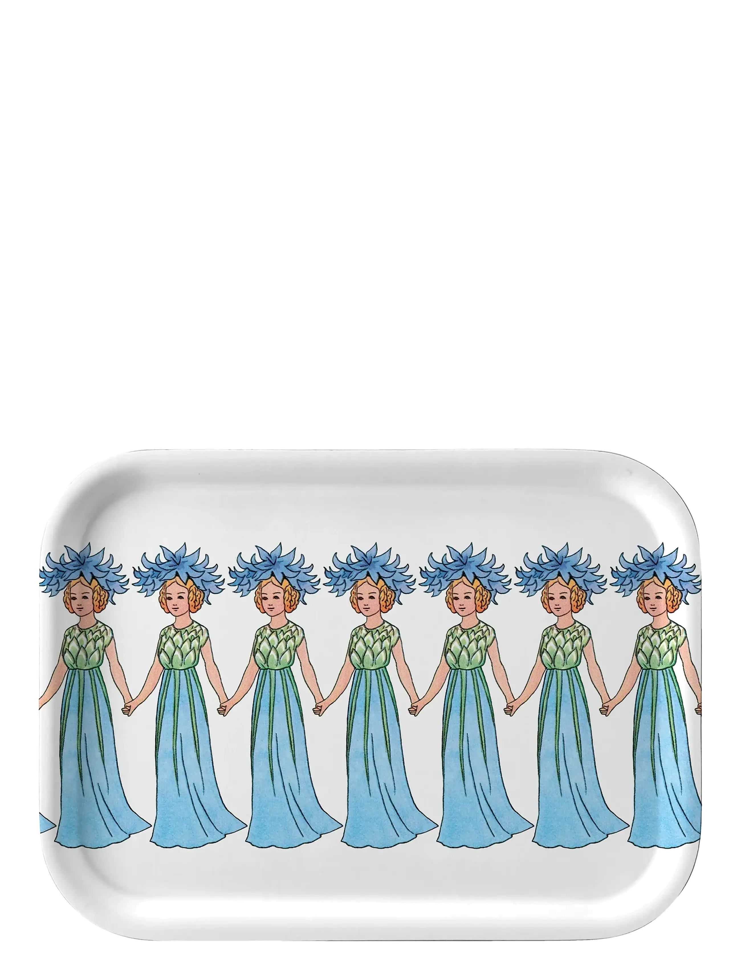 Design House Stockholm Cornflower Tray, Bakke, Blå, Str: 20X27CM