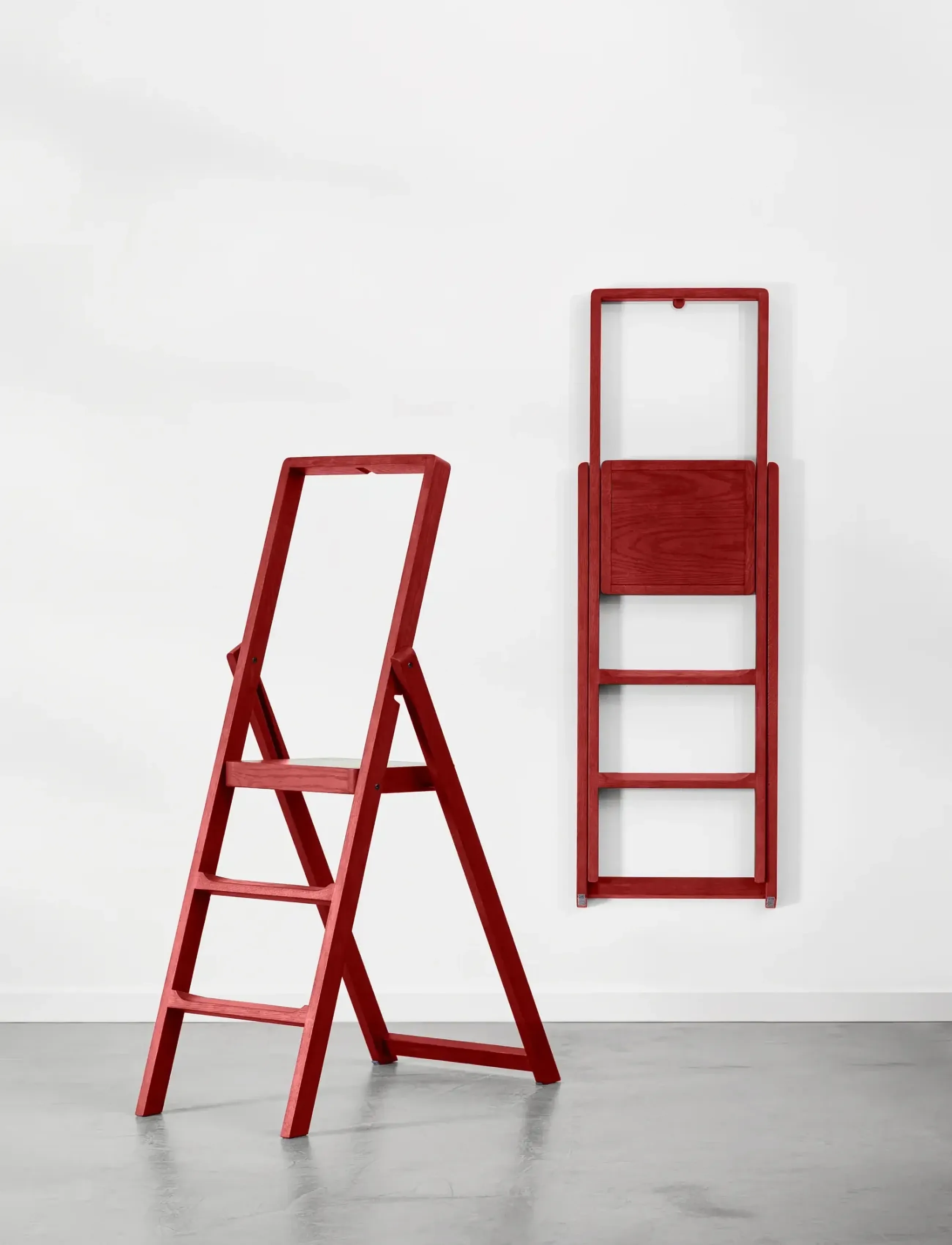Design House Stockholm Step Stepladder, 45X79X125 cm, Burgundy, Stole Og Skamler > Skamler Og Bænke, Unisex