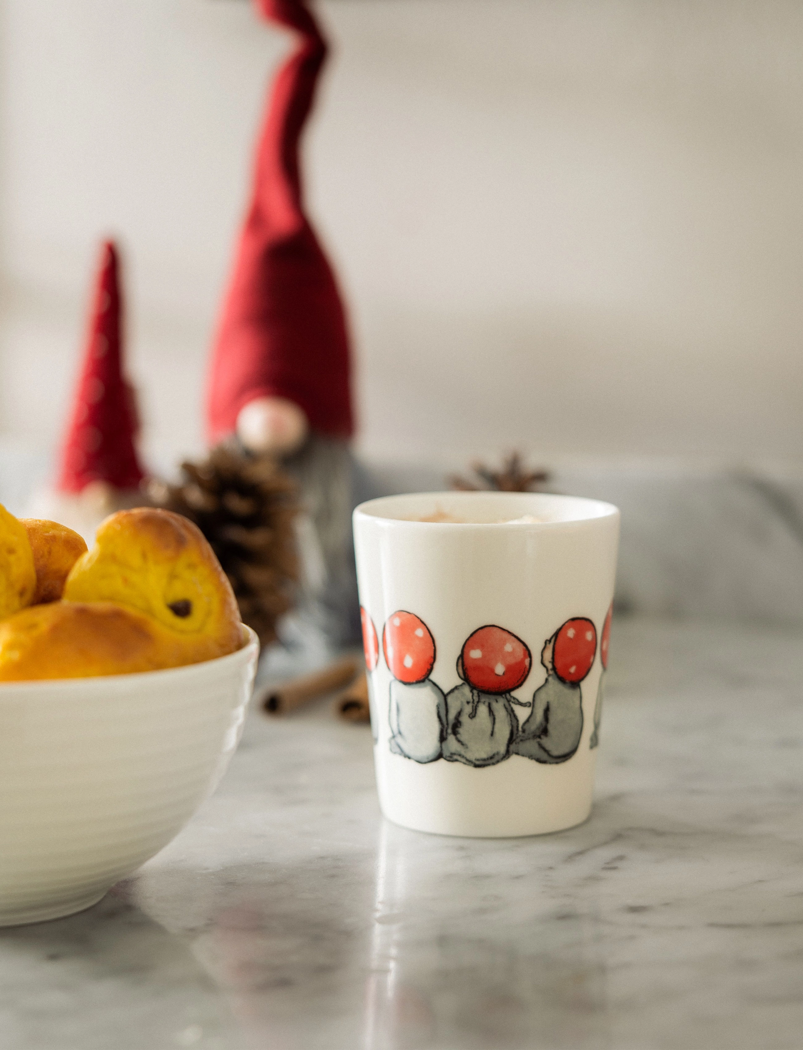 Design House Stockholm Children Of The Forest Mug, 28 CL, Multi/patterned, Kopper & Krus > Kaffekopper, Unisex