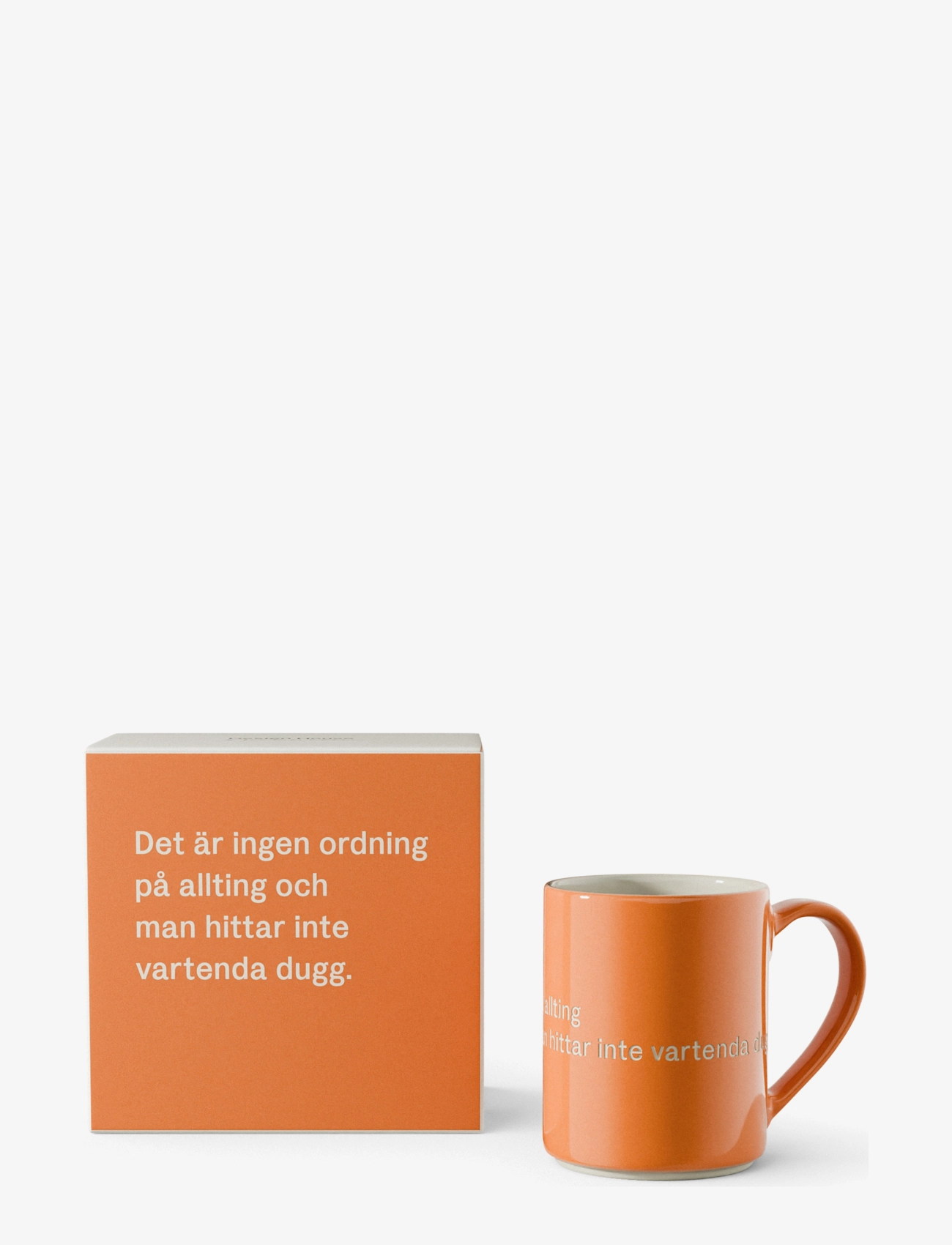 Design House Stockholm Astrid Lindgren Mug, Coffee Kop, Orange, Str: 35 CL