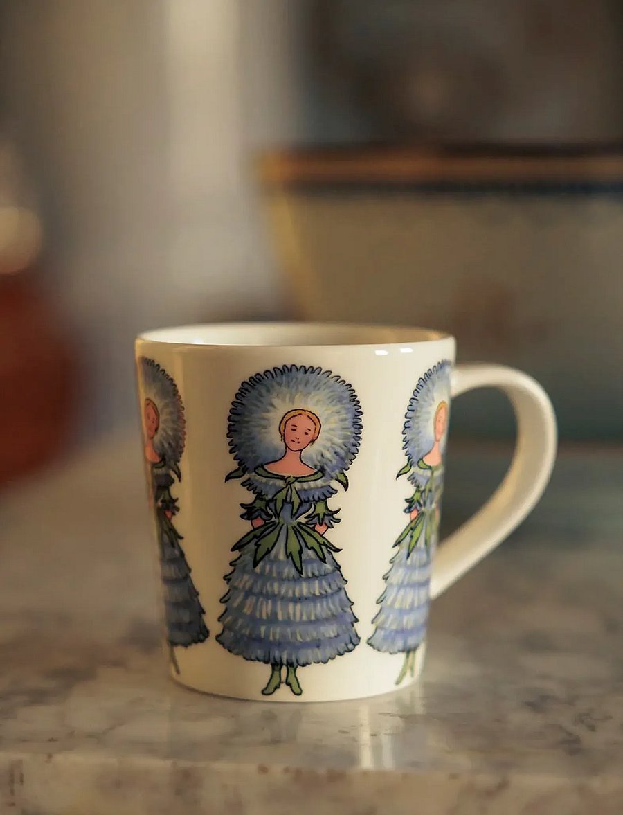 Design House Stockholm - Mrs Aster Mug with handle - kavos puodeliai - multi - 2