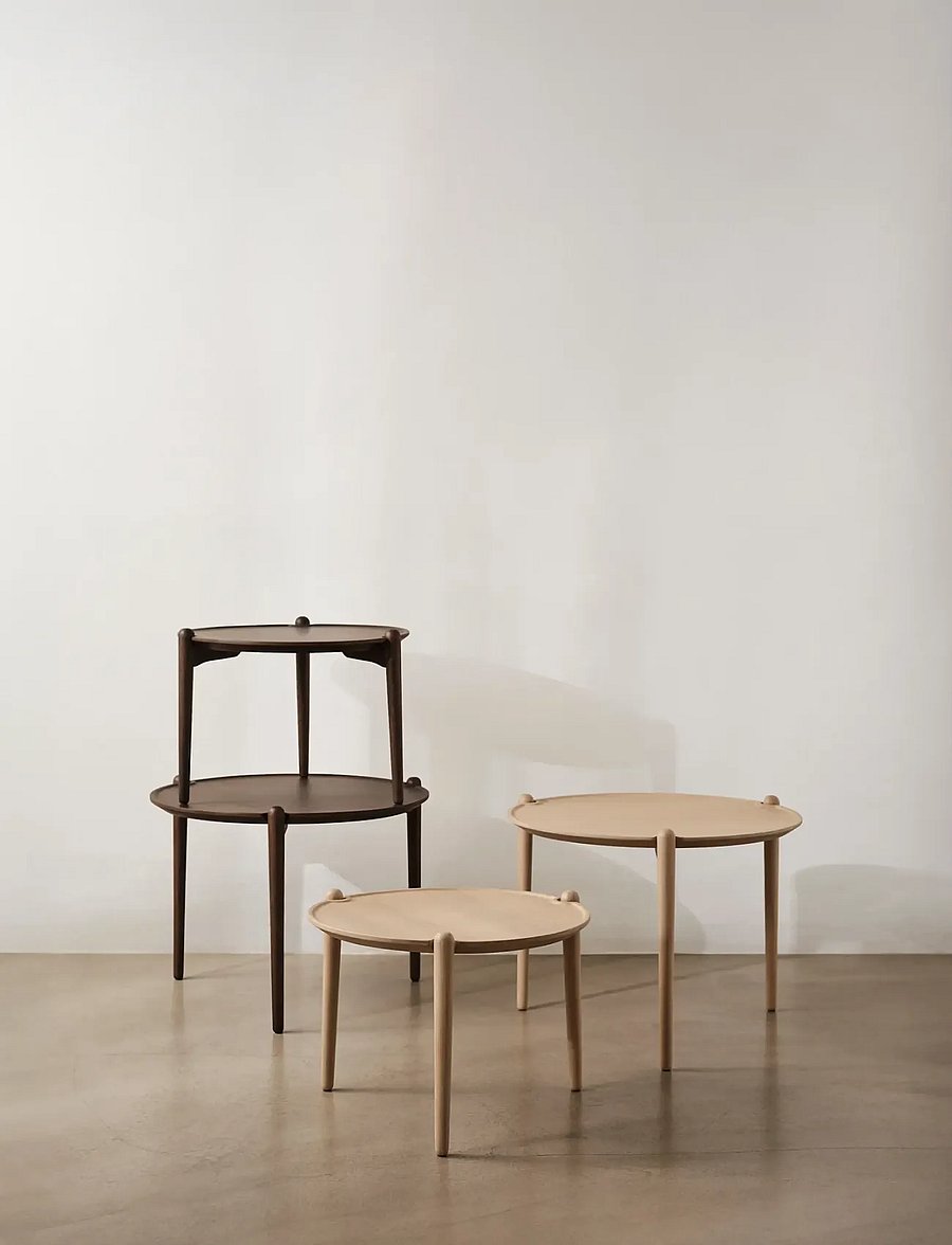 Design House Stockholm - Aria Table High - beistelltische & kleine tische - dark oak - 0