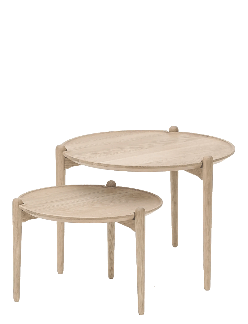 Design House Stockholm - Aria Table Low - küljelauad ja väikesed lauad - light oak - 2