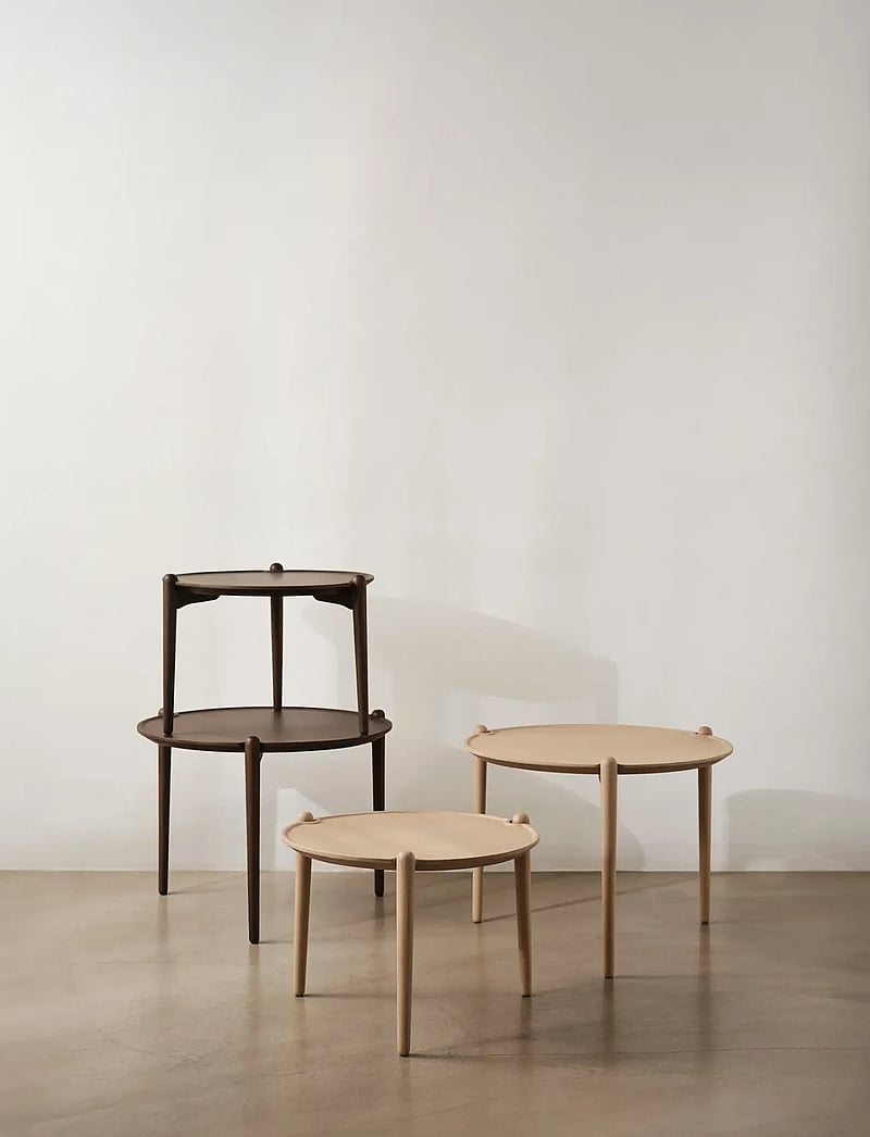 Design House Stockholm - Aria Table Low - beistelltische & kleine tische - dark oak - 0