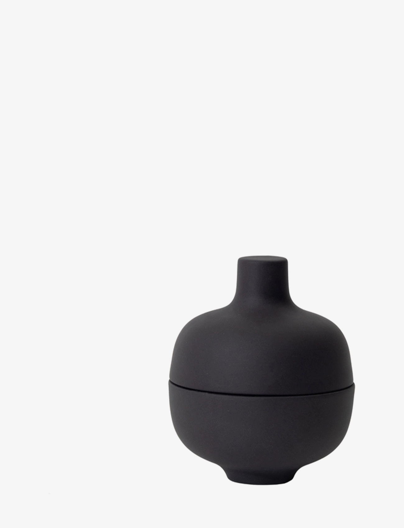 Design House Stockholm Sand Small Bowl w Lid - Skålar - BLACK / blue