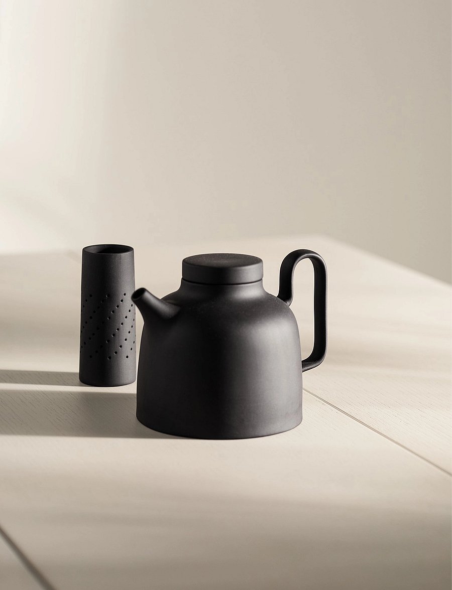 Design House Stockholm - Sand Tea Pot inc. Tea Strainer - teekannud - black - 3