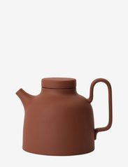 Sand Tea Pot inc. Tea Strainer - RED