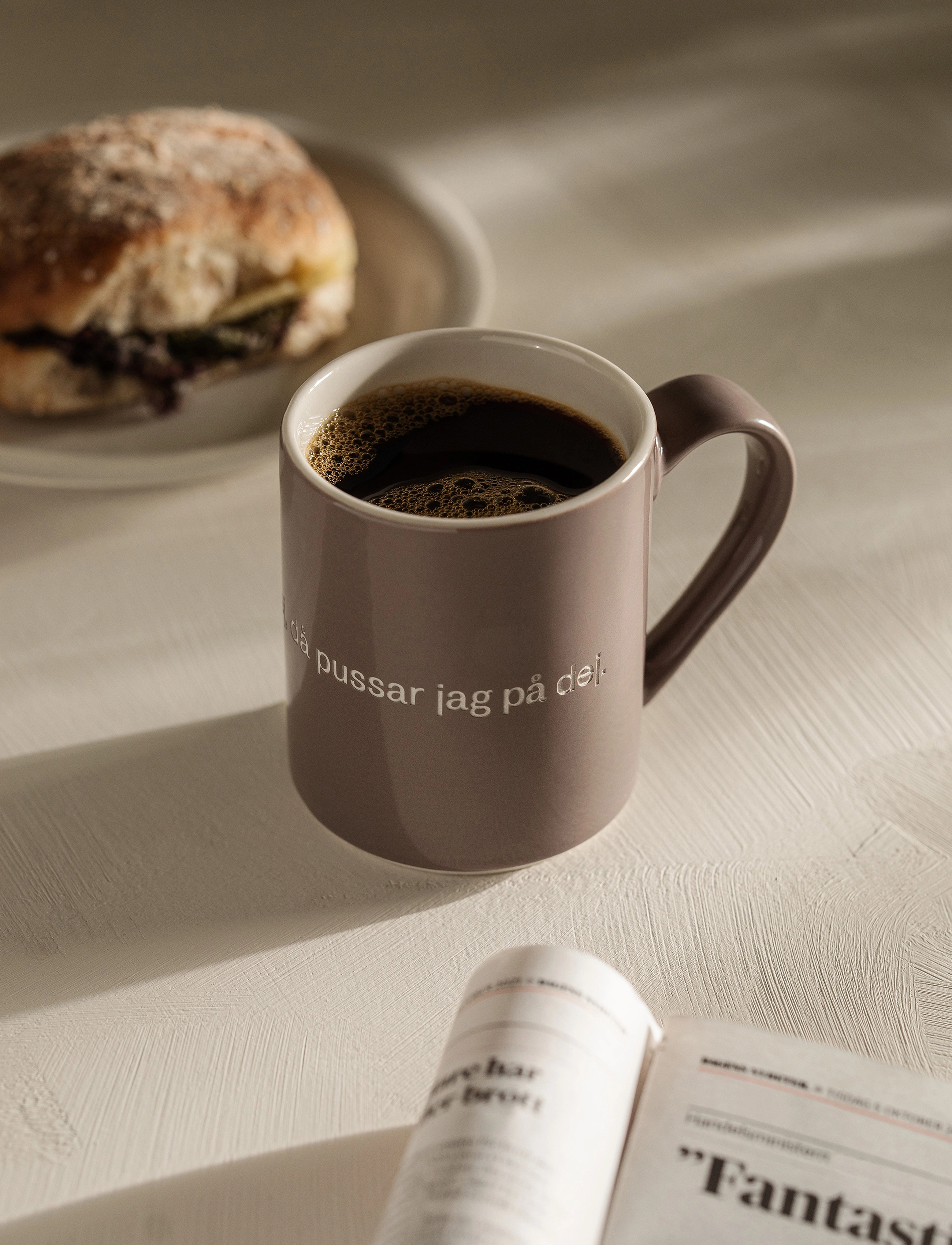 Design House Stockholm Astrid Lindgren Mug 22, 35 CL, Cups & Mugs, Braun - Coffee Cups, Homeware