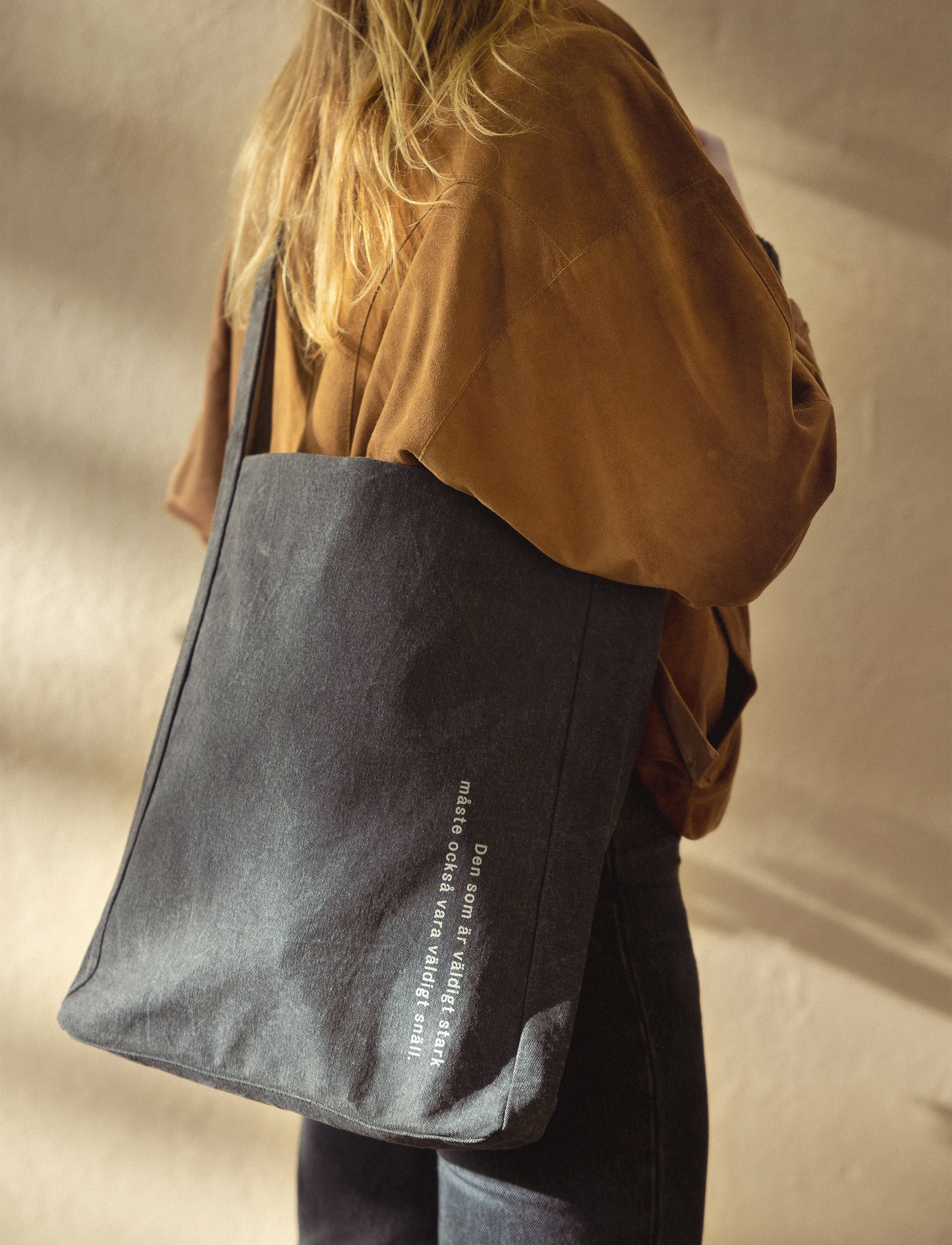 Design House Stockholm Astrid Lindgren Tote Bag, 41X31 cm, Black, Tasker > Totes, Dame