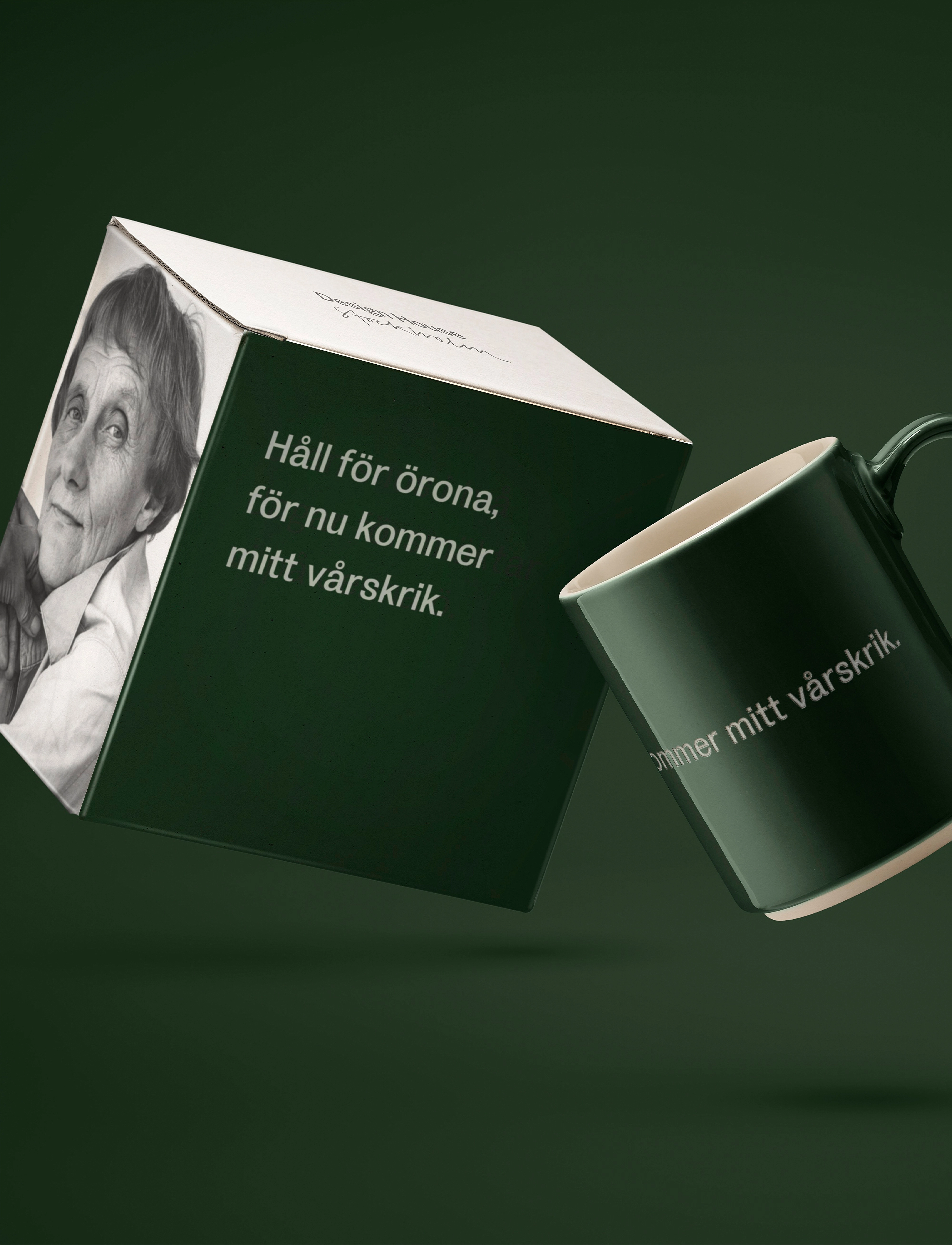 Design House Stockholm Astrid Lindgren Mug 25, 35 CL, Cups & Mugs, Grün - Coffee Cups, Homeware