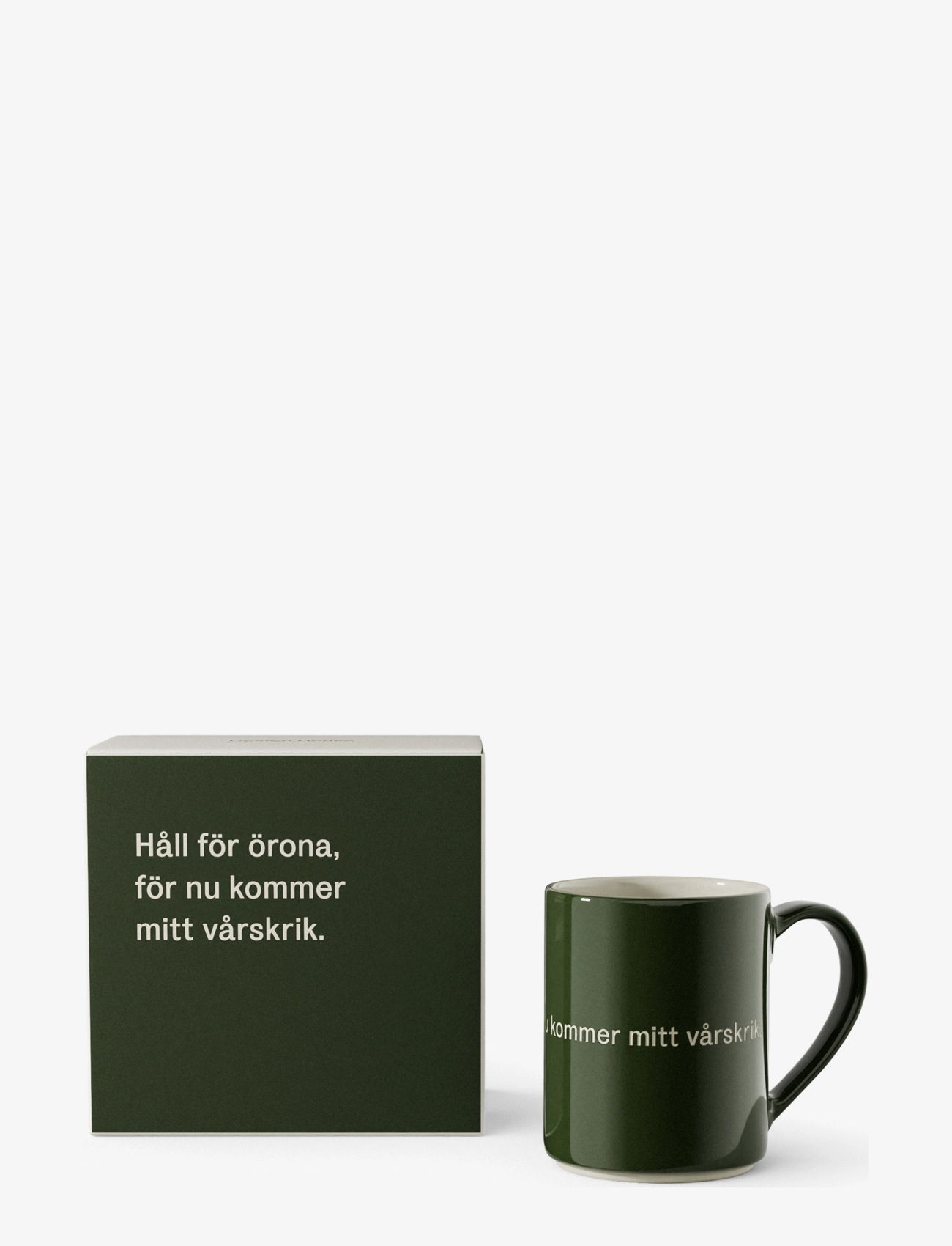 Design House Stockholm Astrid Lindgren Mug 25 - Coffee cups - DARK GREEN / green