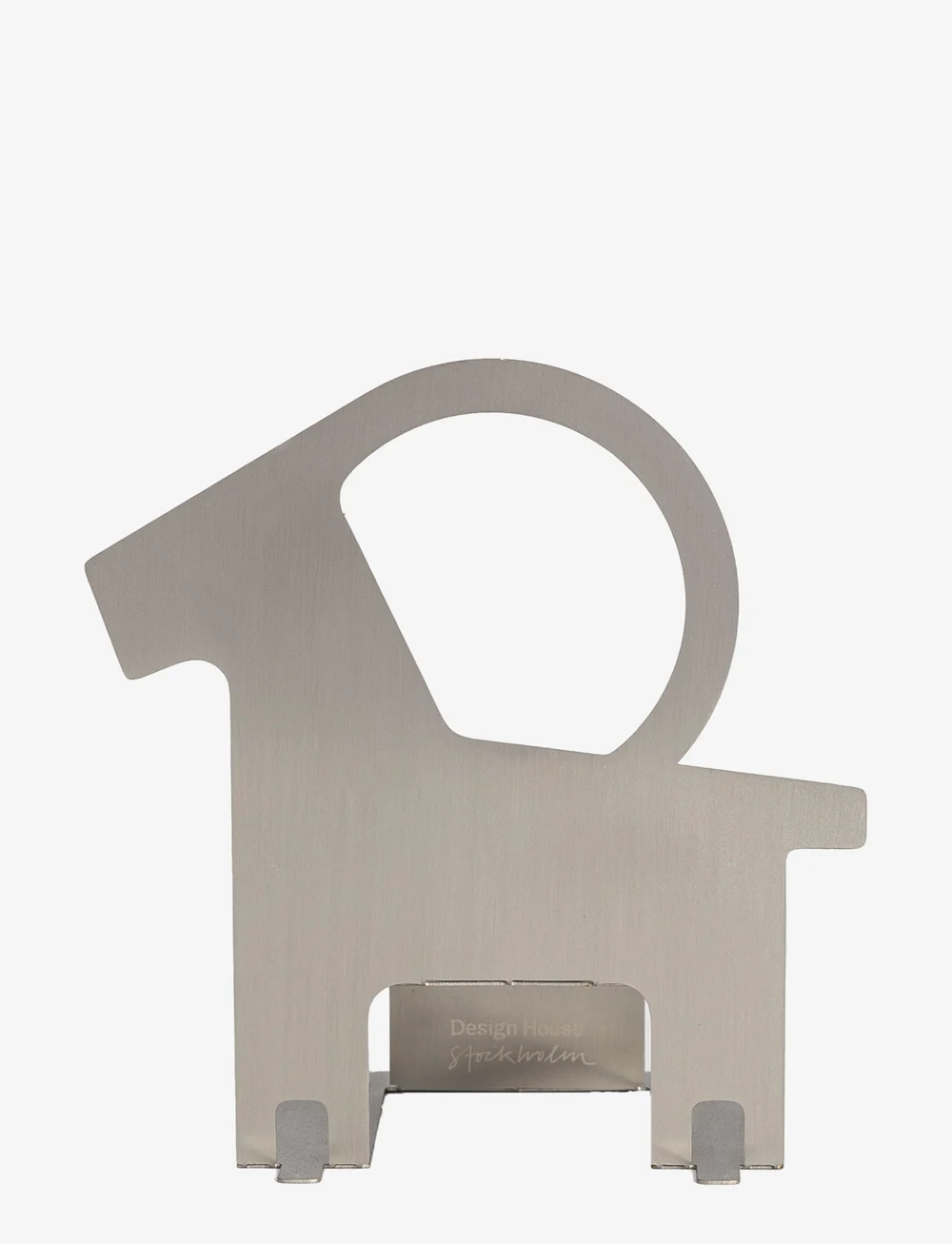 Design House Stockholm - Pop-Up Candleholder Christmas Goat - Stainless Steel - teelichthalter - silver - 0