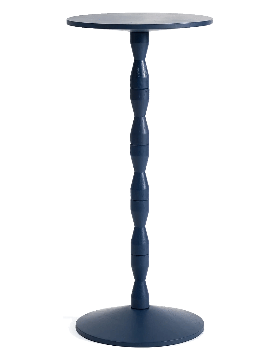 Design House Stockholm - Pedestal Table - küljelauad ja väikesed lauad - blue - 1