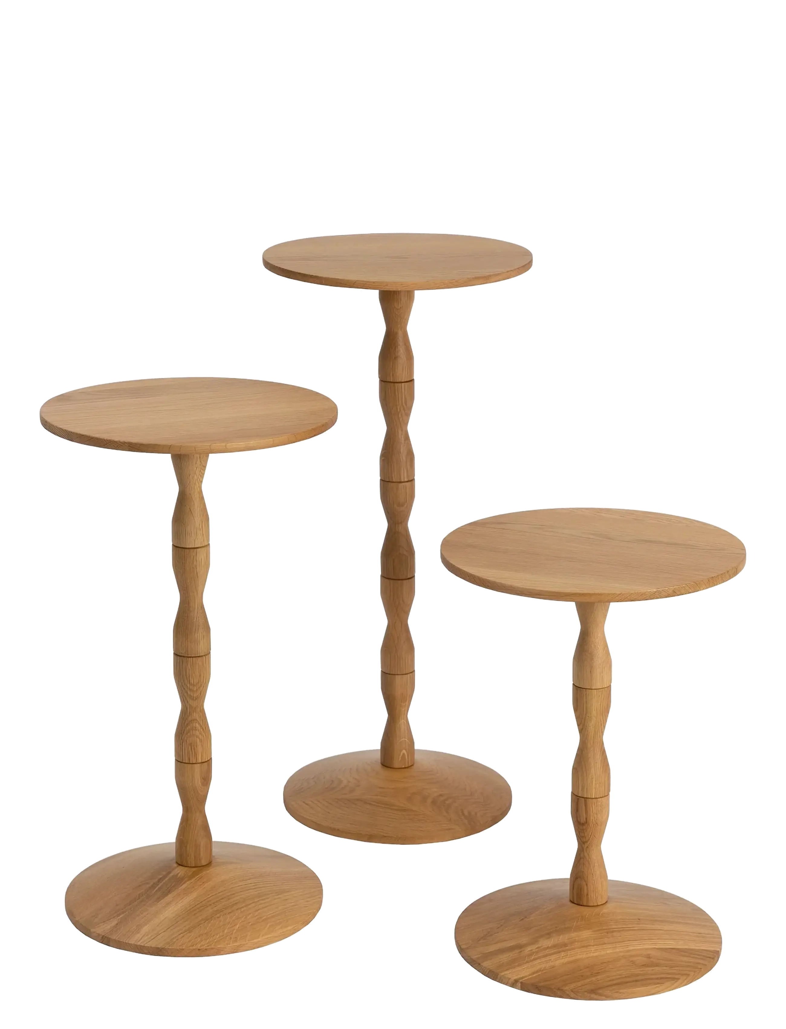 Design House Stockholm - Pedestal Table - sideborde og små borde - oak - 2
