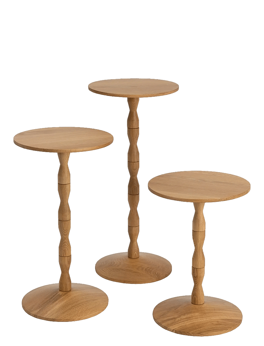 Design House Stockholm - Pedestal Table - beistelltische & kleine tische - oak - 2