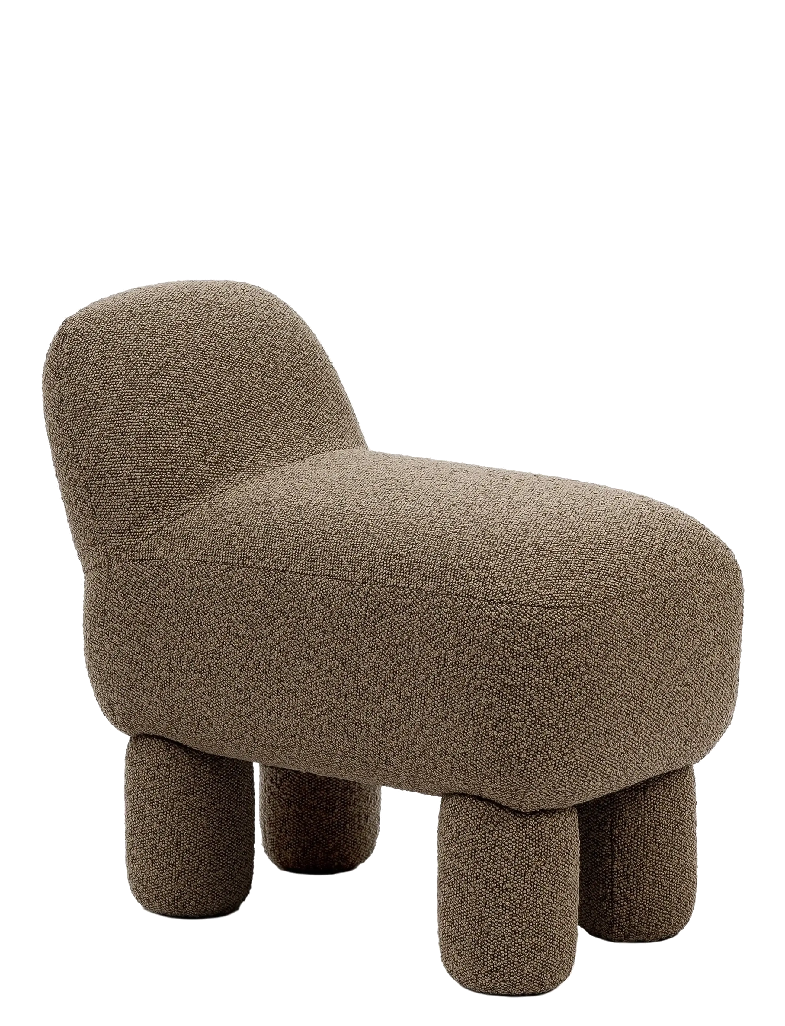 Design House Stockholm Lulu Pouf, Puffer, Brun, Str: 65X36X59CM