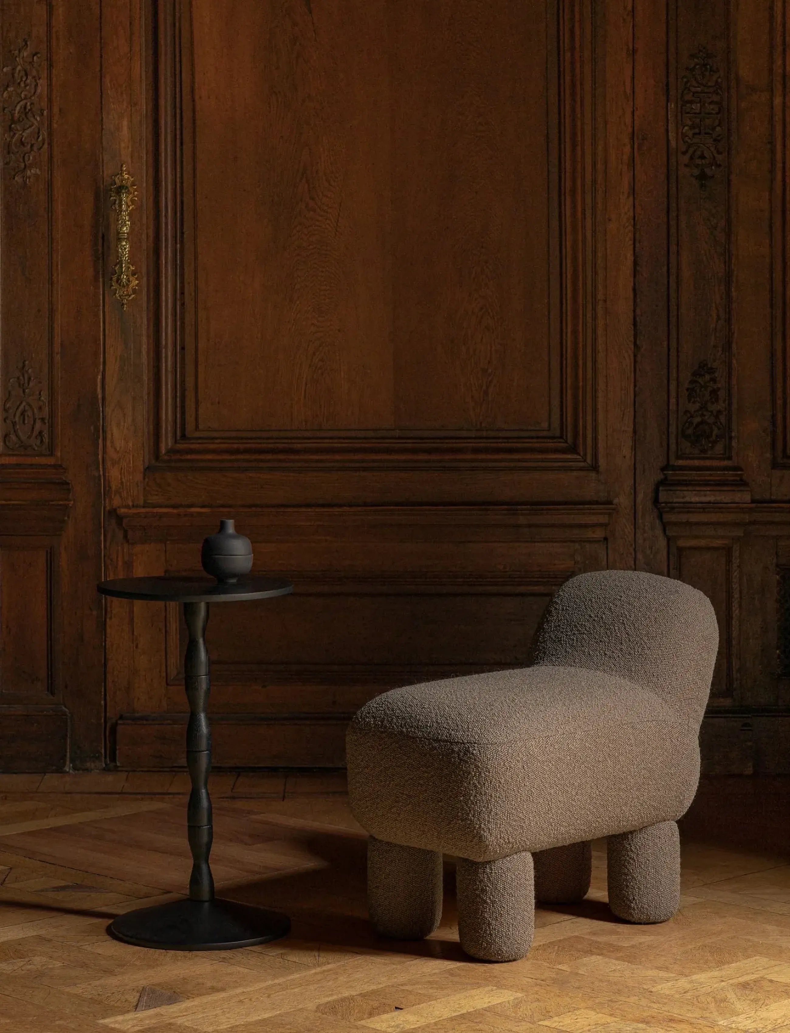 Design House Stockholm Lulu Pouf, 65X36X59 cm, Furniture, Braun - Pouffes, Homeware