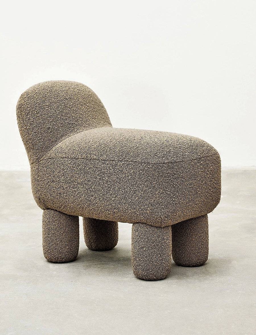 Design House Stockholm - Lulu Pouf - kott-toolid - brown - 2