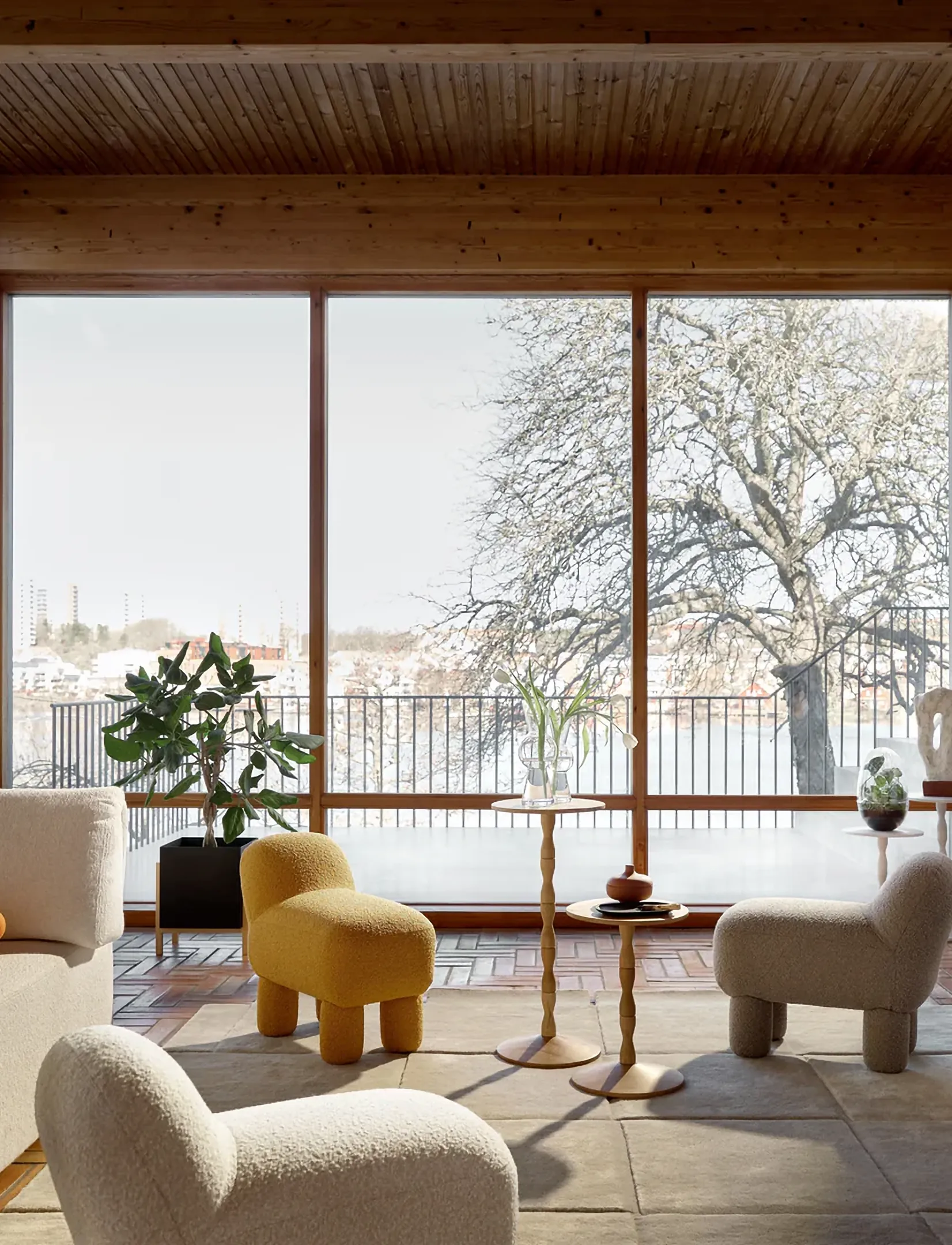 Design House Stockholm - Lulu Pouf - puffer - cream - 4