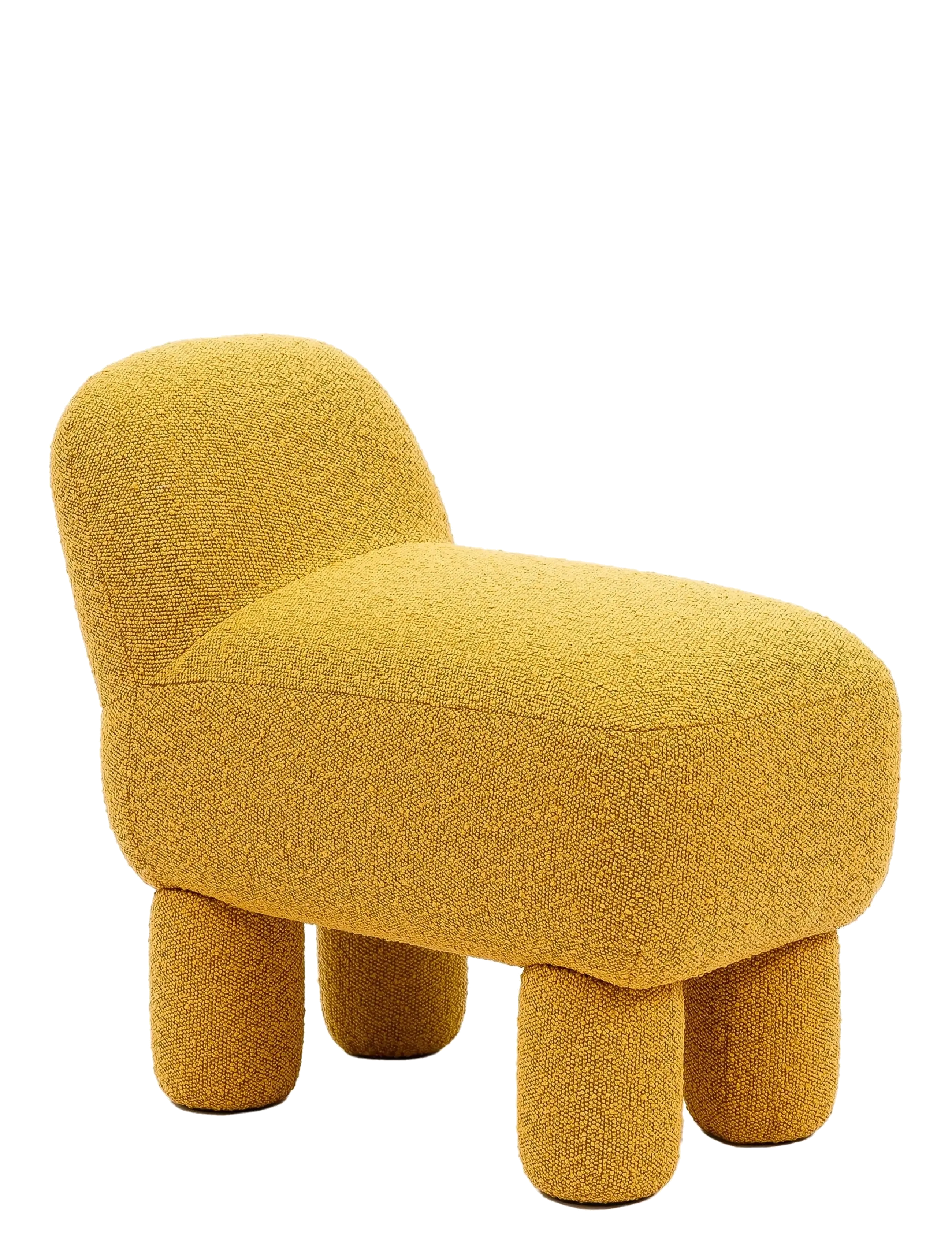 Design House Stockholm Lulu Pouf, Puffer, Gul, Str: 65X36X59CM
