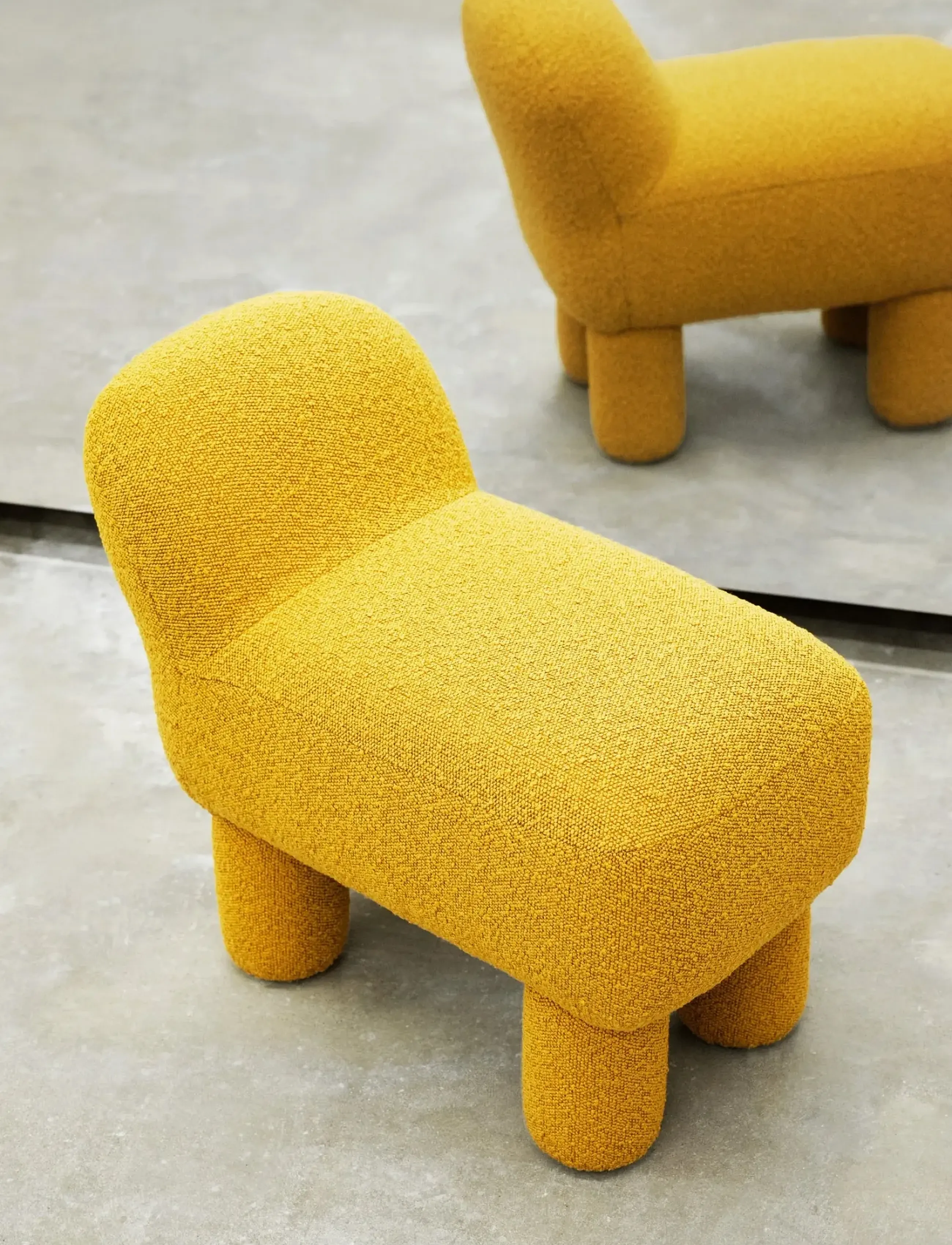 Design House Stockholm - Lulu Pouf - poufs - yellow - 2