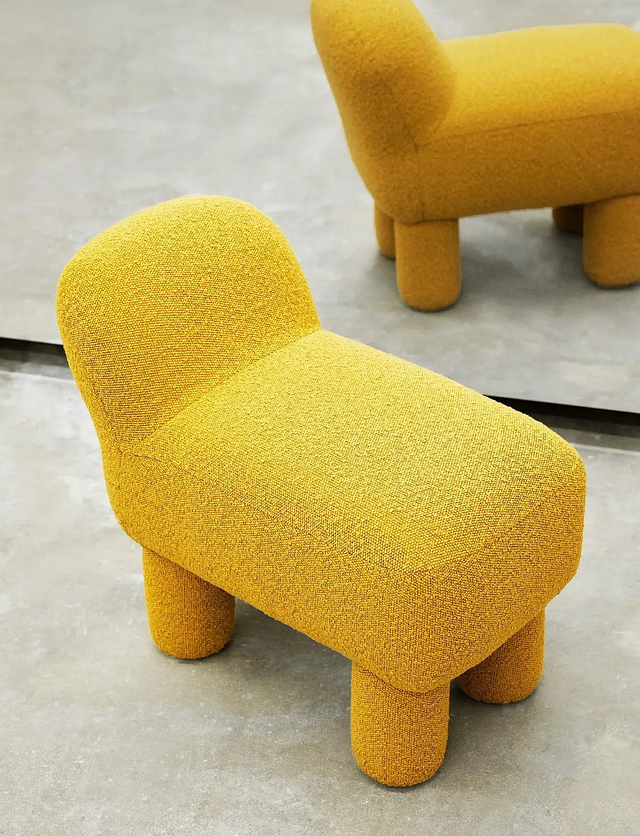 Design House Stockholm - Lulu Pouf - kott-toolid - yellow - 2