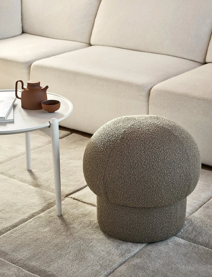 Design House Stockholm - Uno Pouf 50 cm - poufs - brown - 0