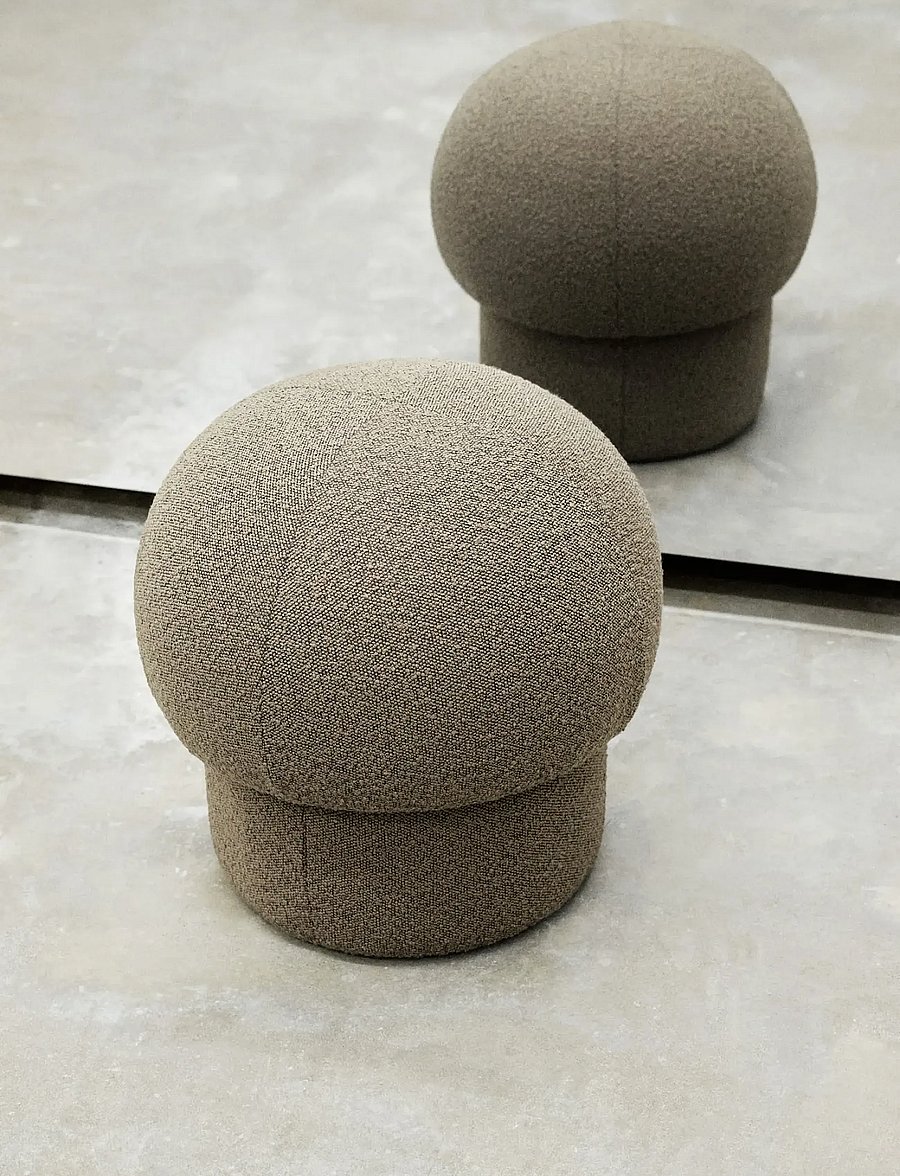 Design House Stockholm - Uno Pouf 50 cm - poufs - brown - 3