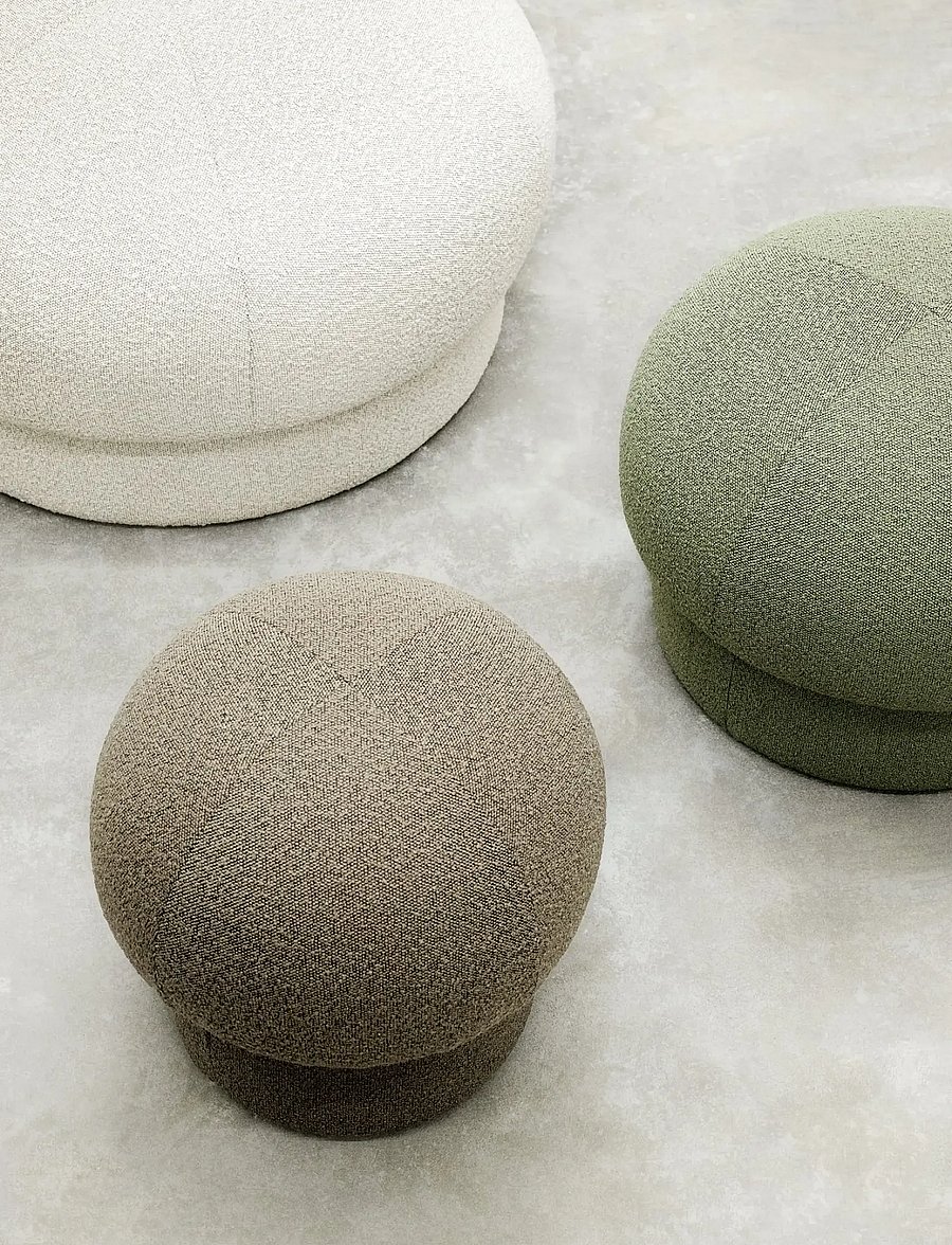 Design House Stockholm - Uno Pouf 50 cm - poufs - brown - 4