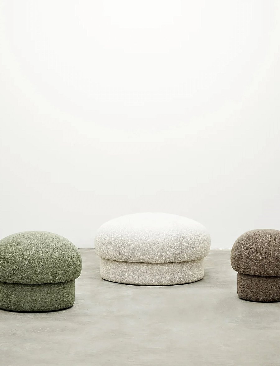Design House Stockholm - Uno Pouf 50 cm - poufs - brown - 5