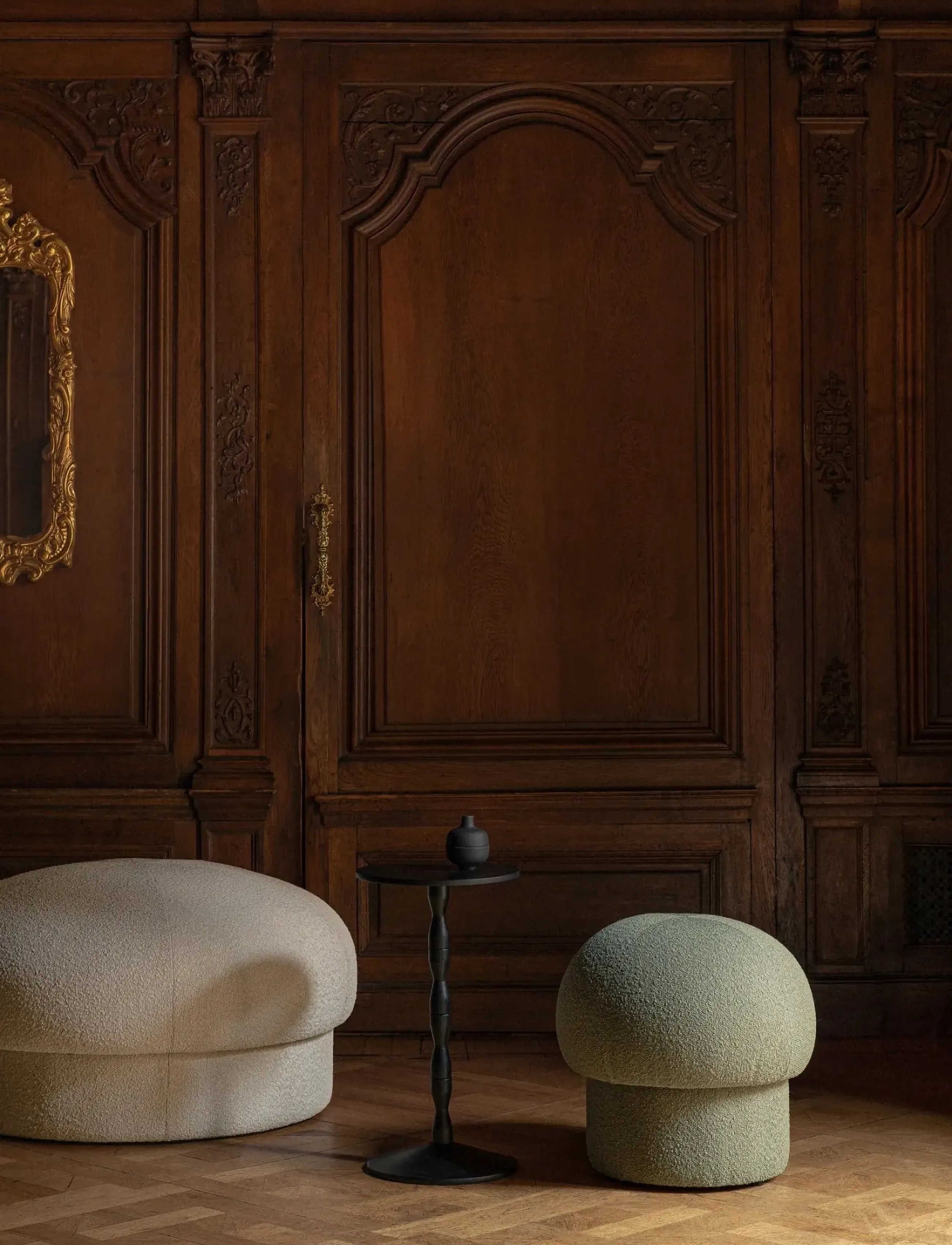 Design House Stockholm Uno Pouf 50 Cm, 50X50X47 cm, Furniture, Grün - Pouffes, Homeware