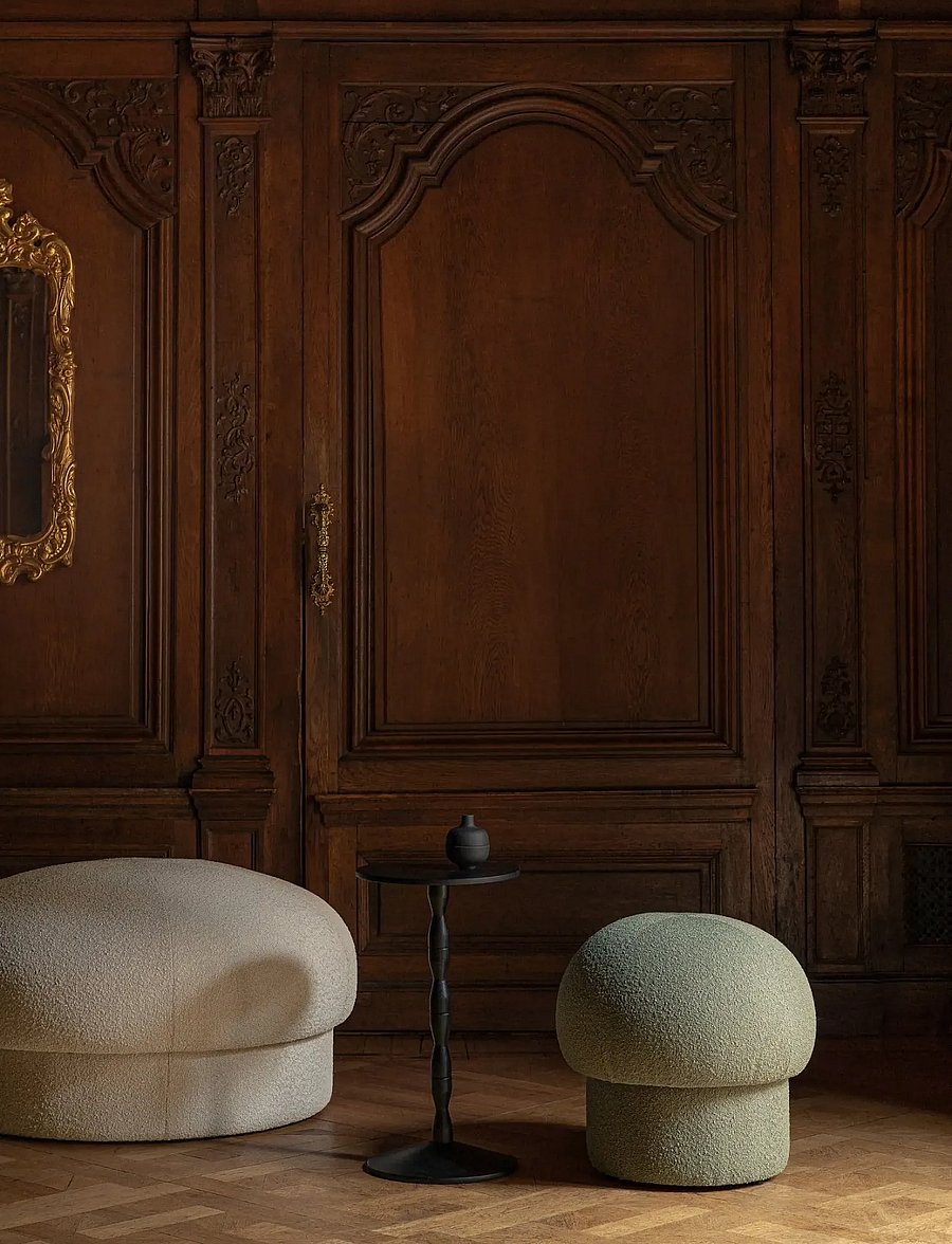 Design House Stockholm - Uno Pouf 50 cm - poufs - green - 0