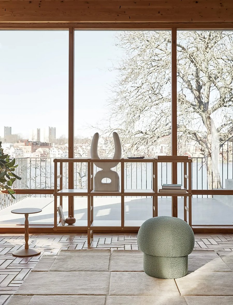 Design House Stockholm - Uno Pouf 50 cm - poufs - green - 3