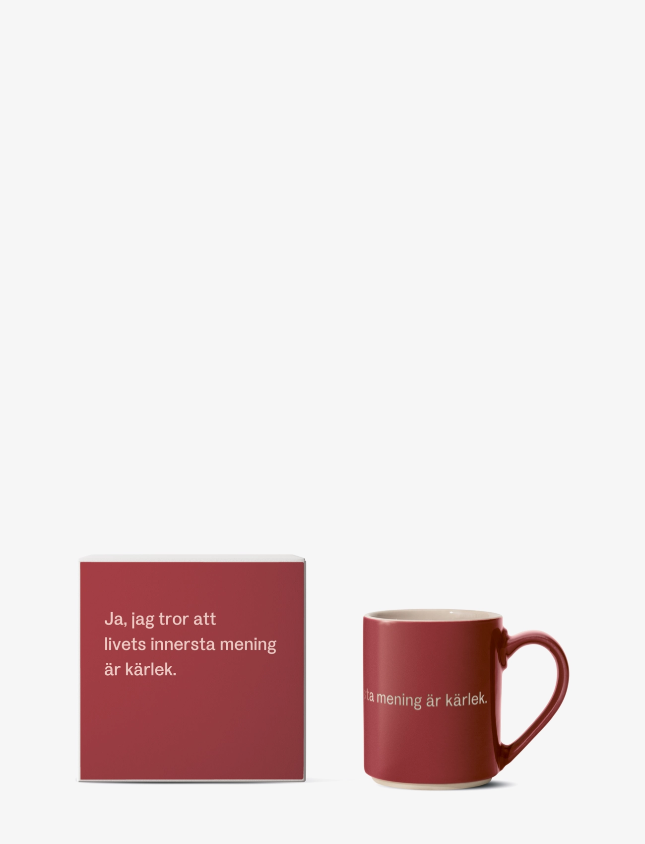 Design House Stockholm Astrid Lindgren Mug 26, Coffee Kop, Rød, Str: 35 CL