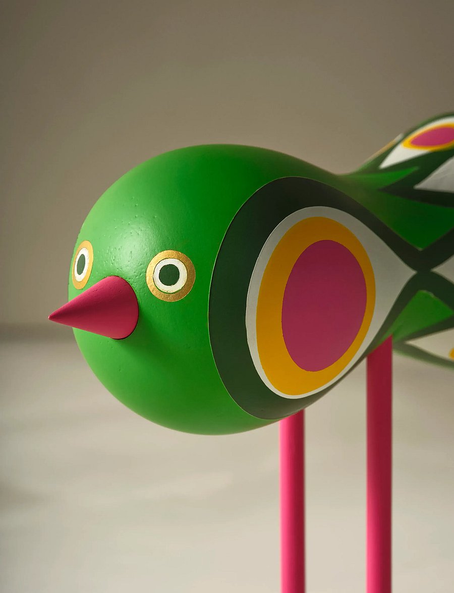 Design House Stockholm - Birds 1967 no.2 - holzfiguren - green - 4