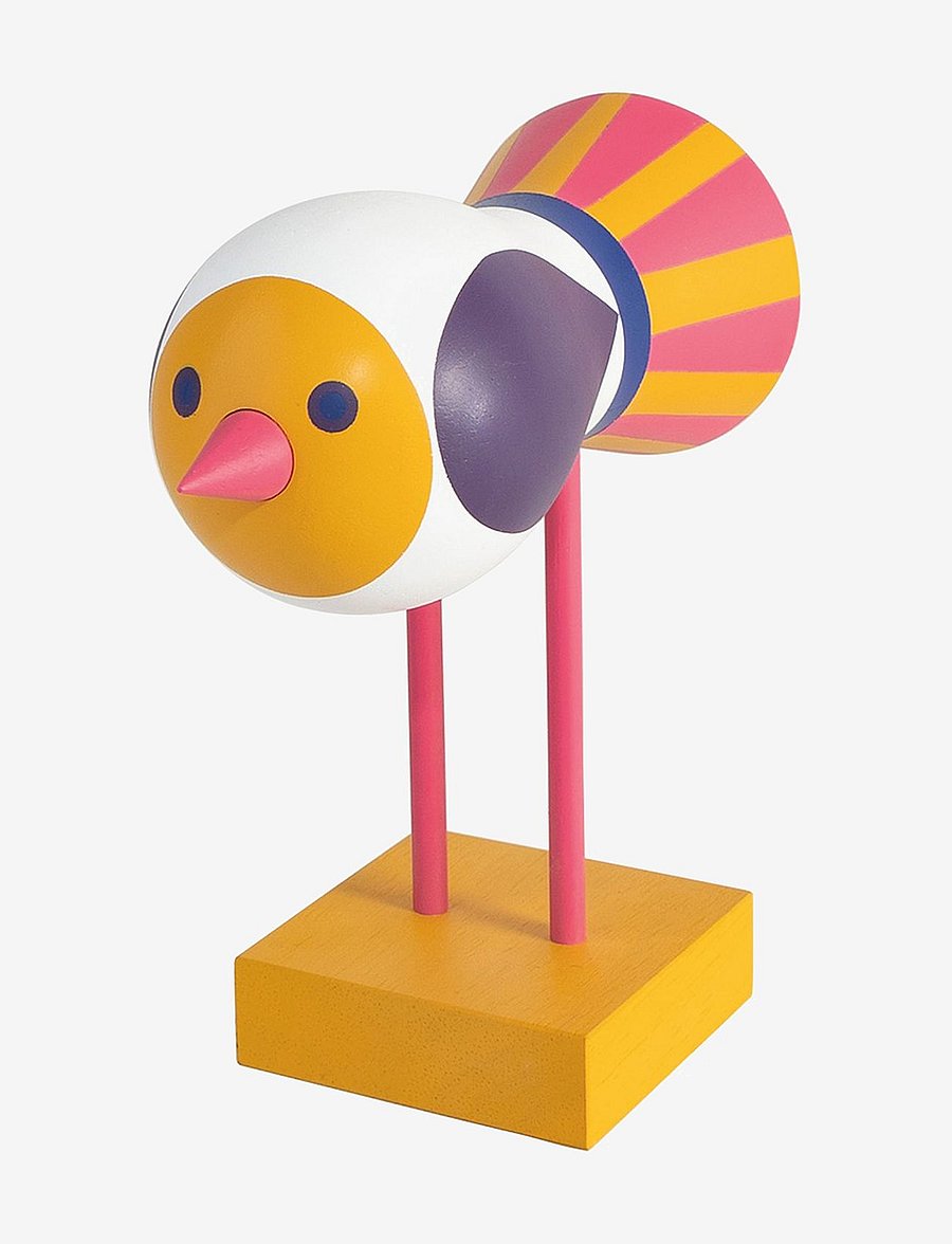 Design House Stockholm - Birds 1967 no.1 - puidust kujud - yellow - 0