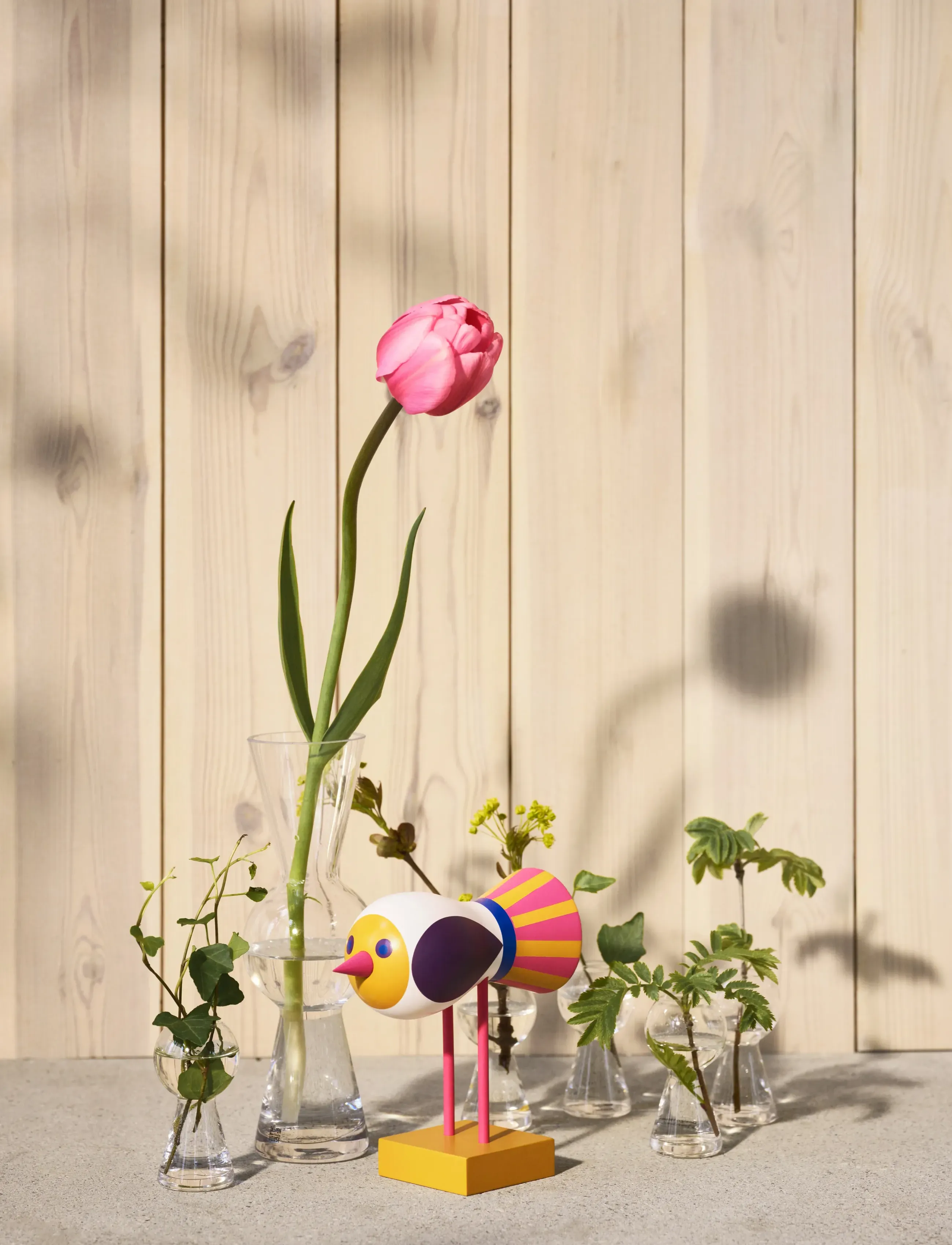 Design House Stockholm - Birds 1967 no.1 - puukoristeet - yellow - 5