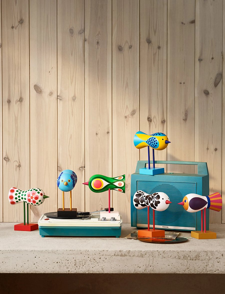 Design House Stockholm - Birds 1967 no.3 - holzfiguren - white - 5